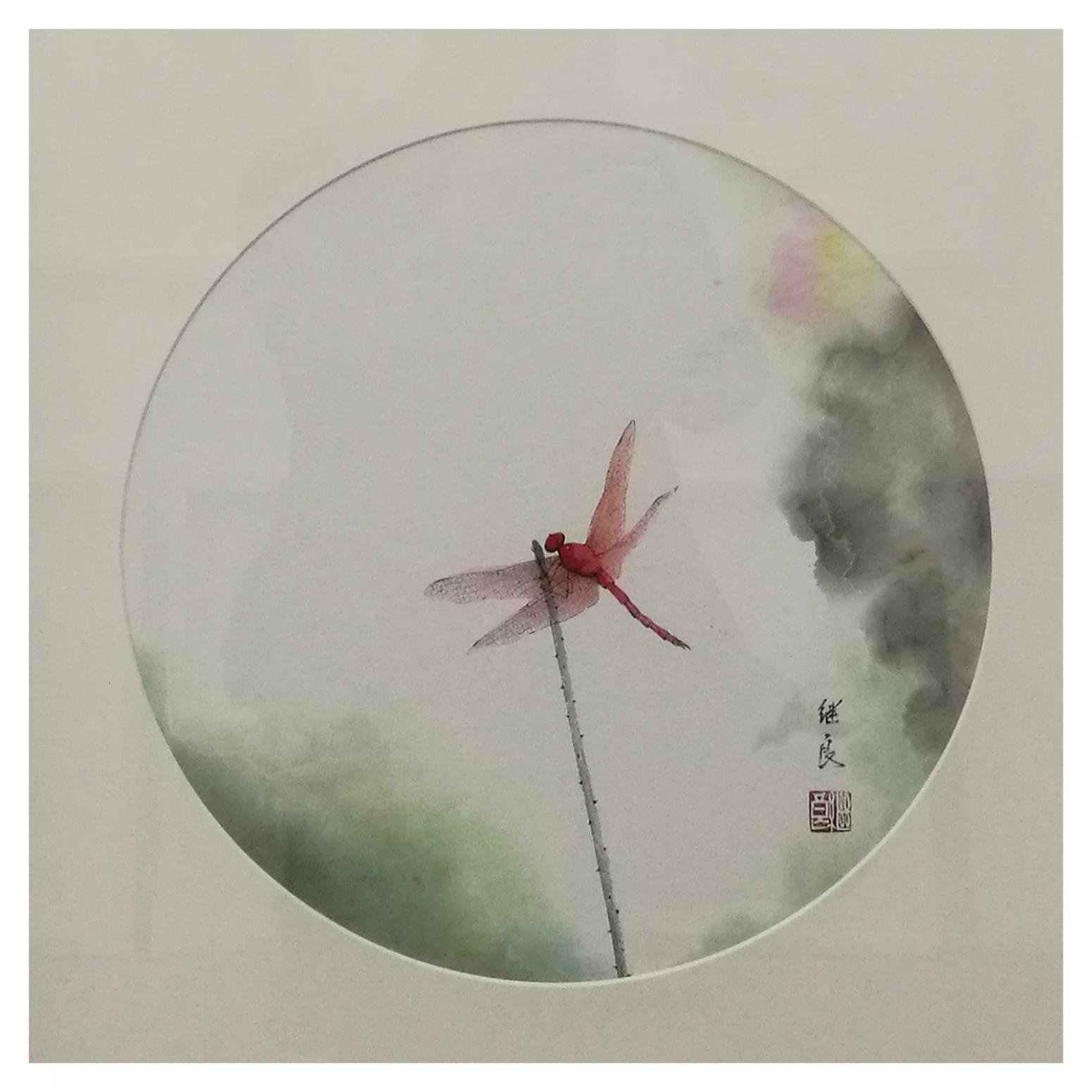 徐繼良國(guó)畫作品《【婷婷玉立】作者徐繼良》