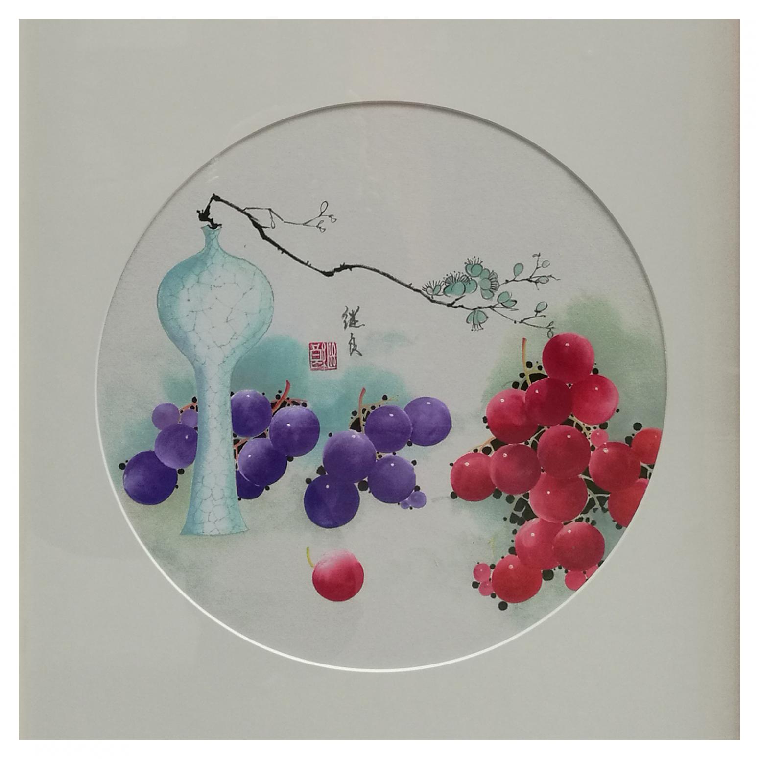 徐繼良國(guó)畫作品《【多子多福2】作者徐繼良》