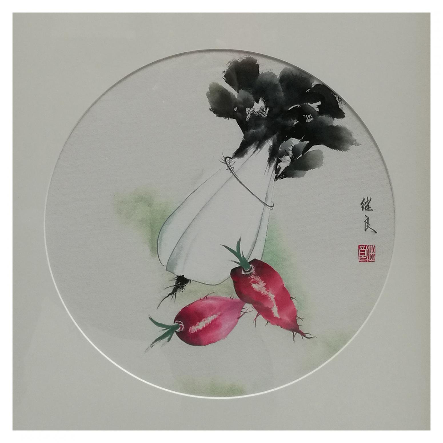 徐繼良國(guó)畫(huà)作品《【百財(cái)圖】作者徐繼良》