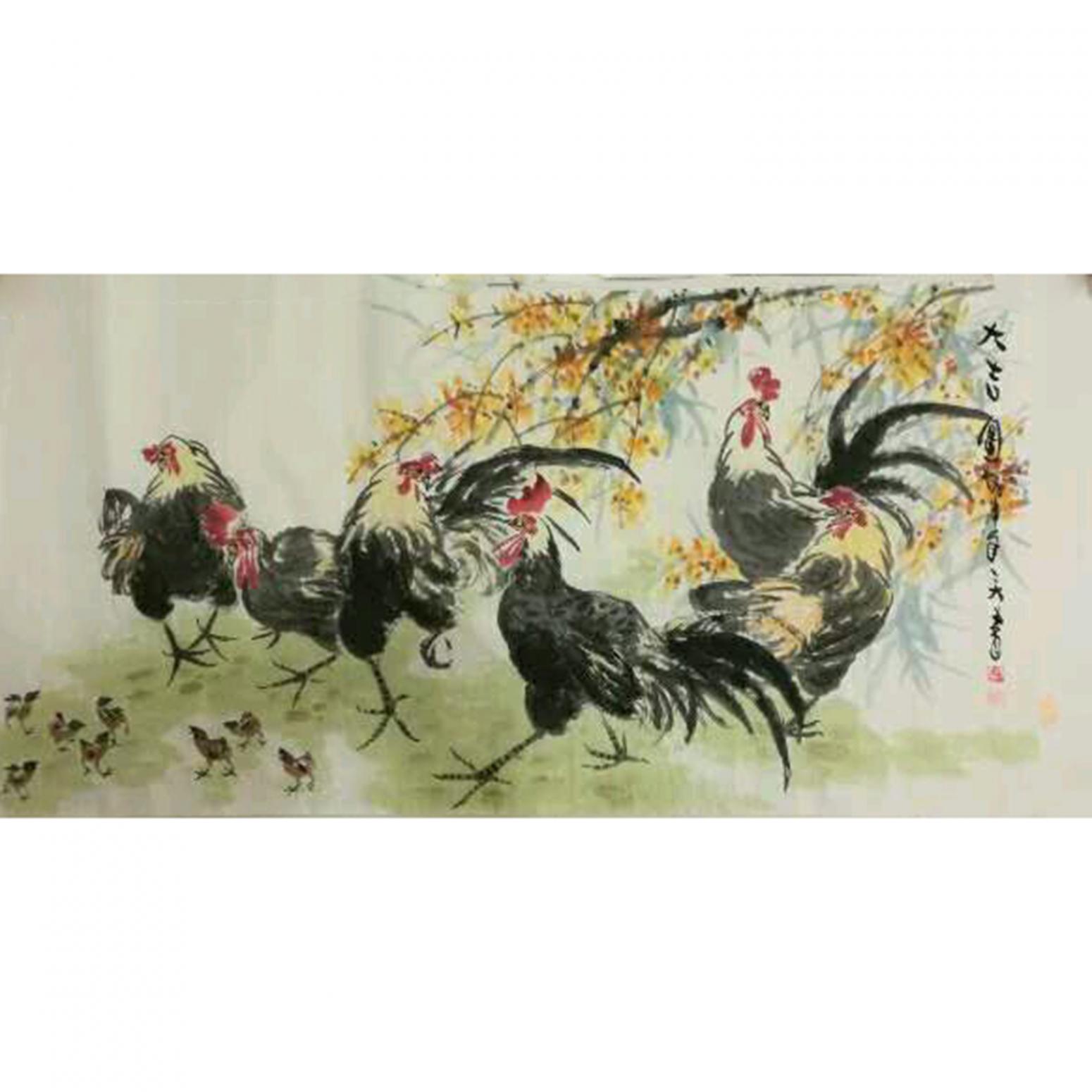 王長泉國畫作品《【大吉圖】作者王長泉》