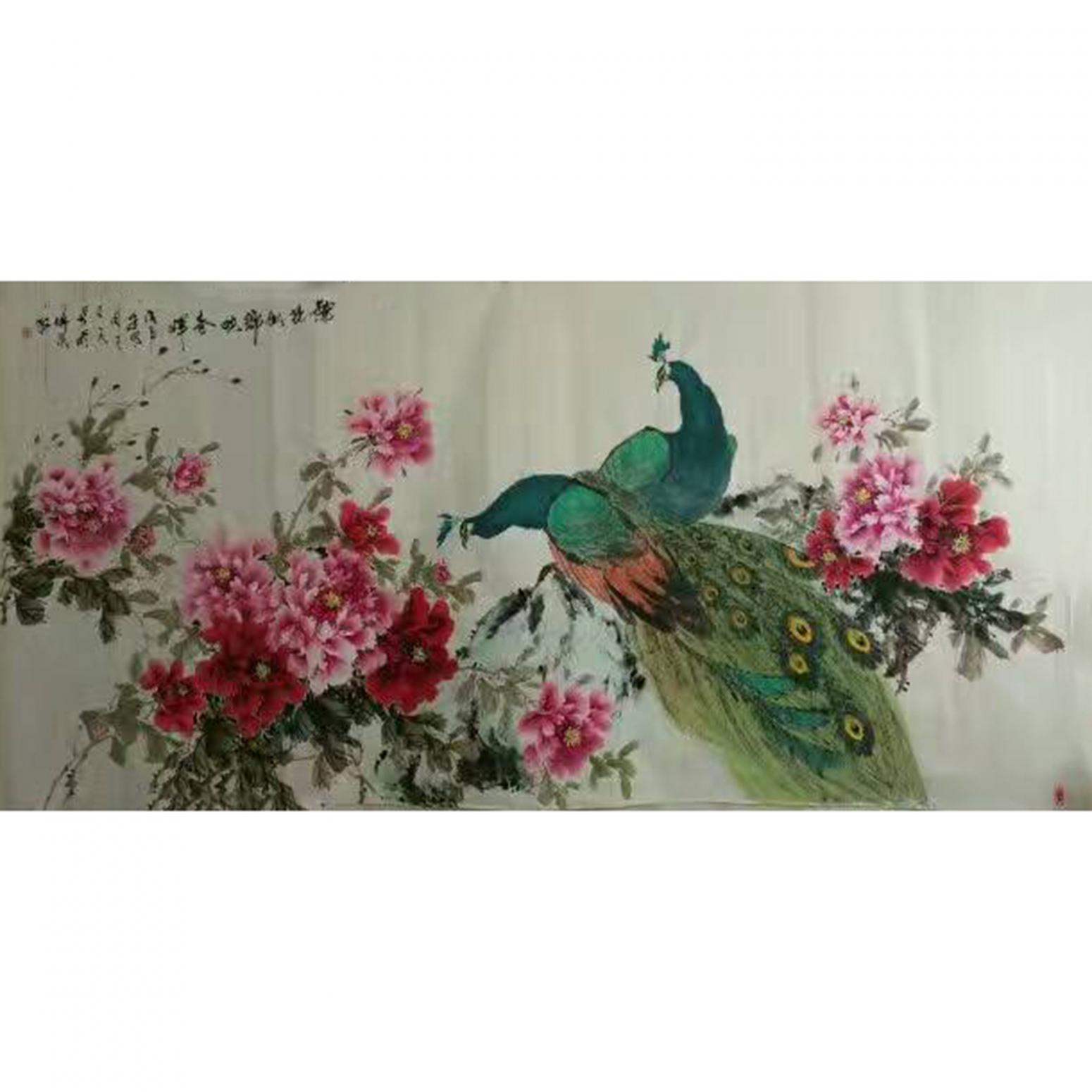 王長泉國畫作品《【春歸】作者王長泉》