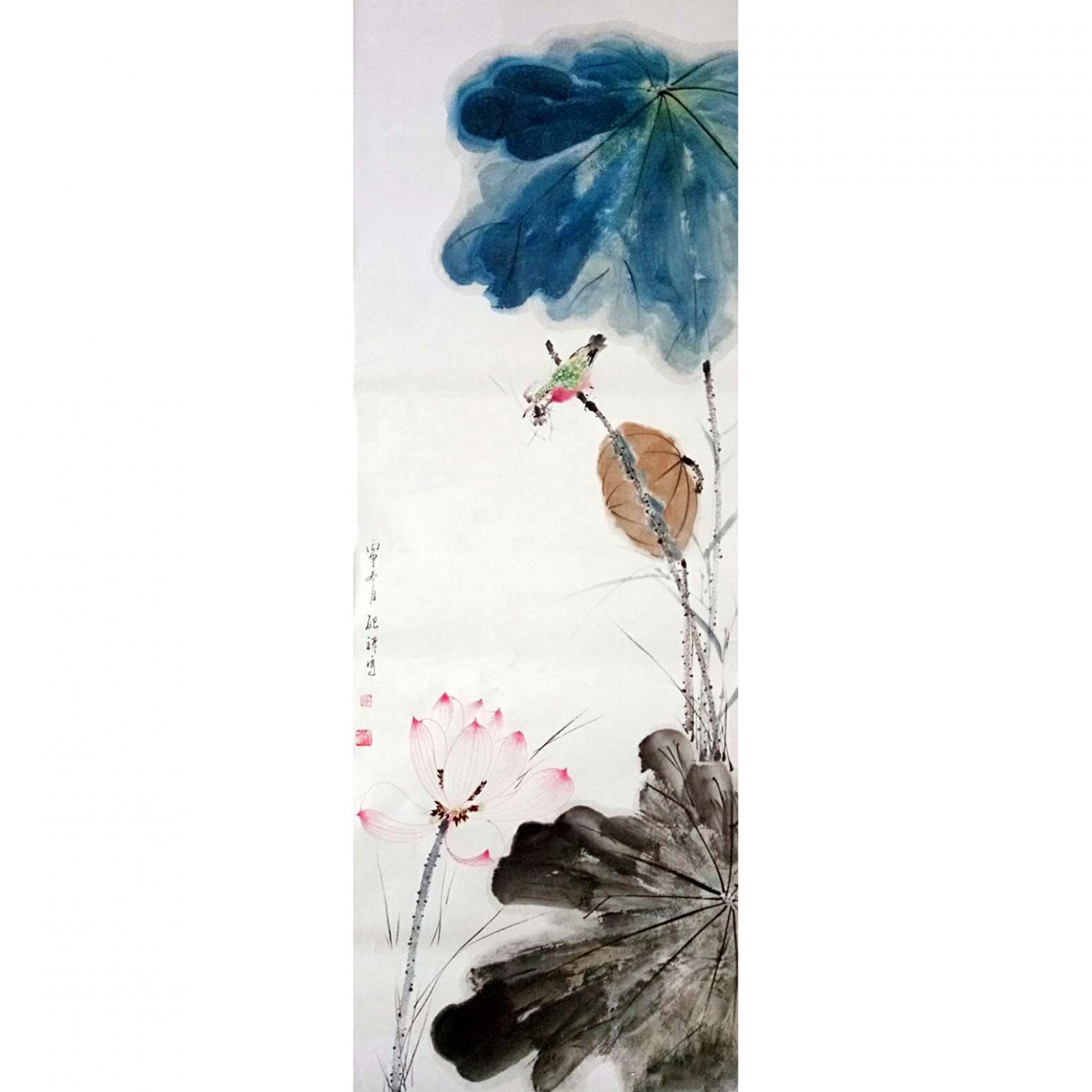 張清永國畫作品《【荷塘美景1》