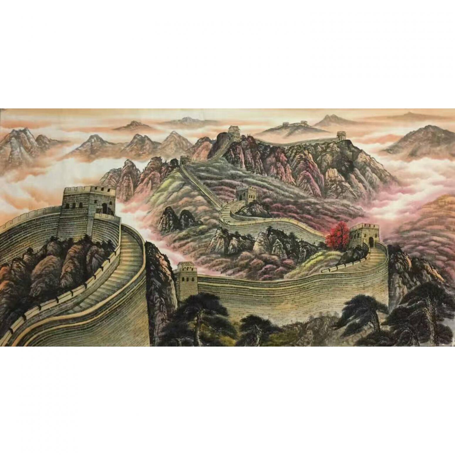黎才國畫作品《【長城雄風(fēng)】作者黎才》