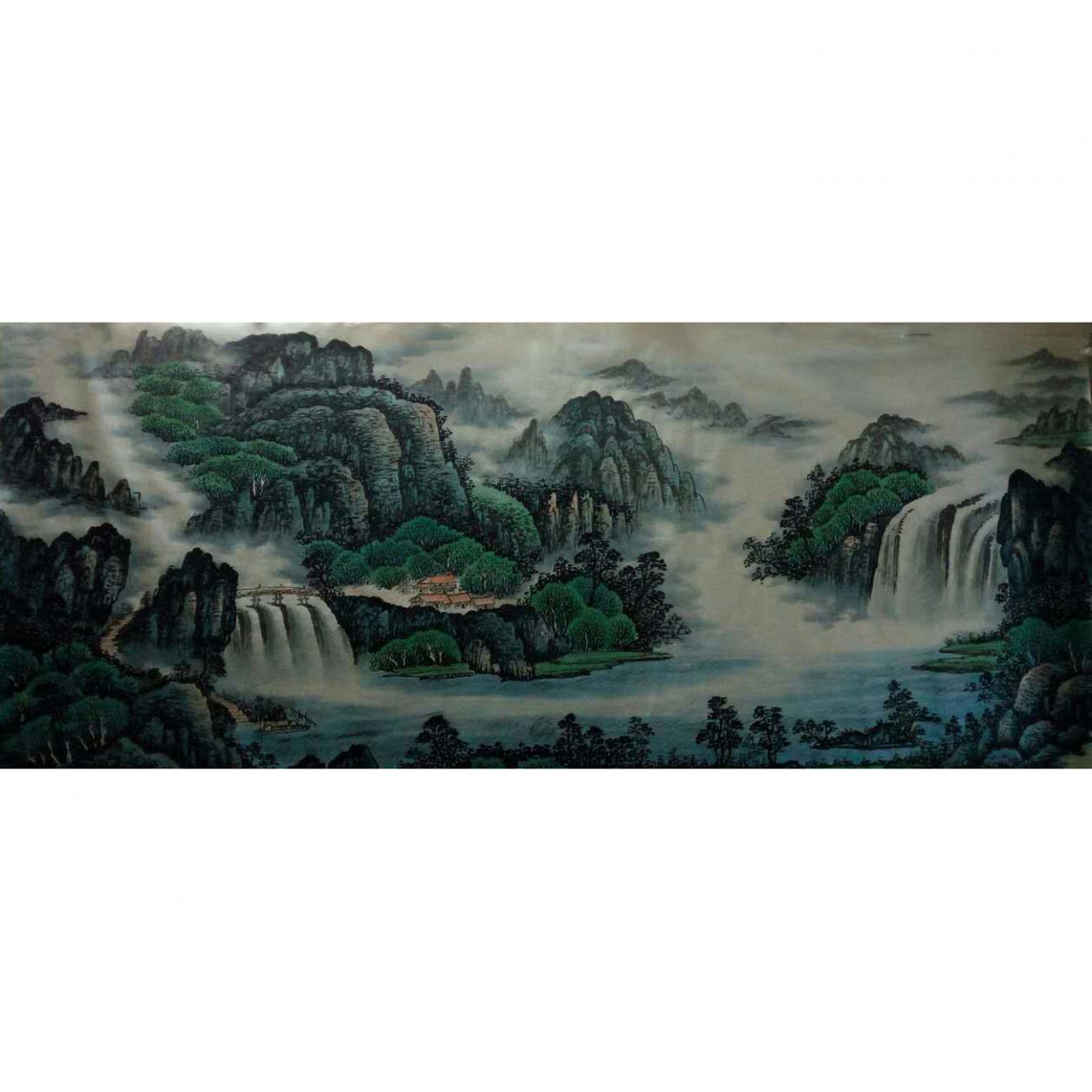 韋杰球國畫作品《【高山流水60】作者韋杰球》