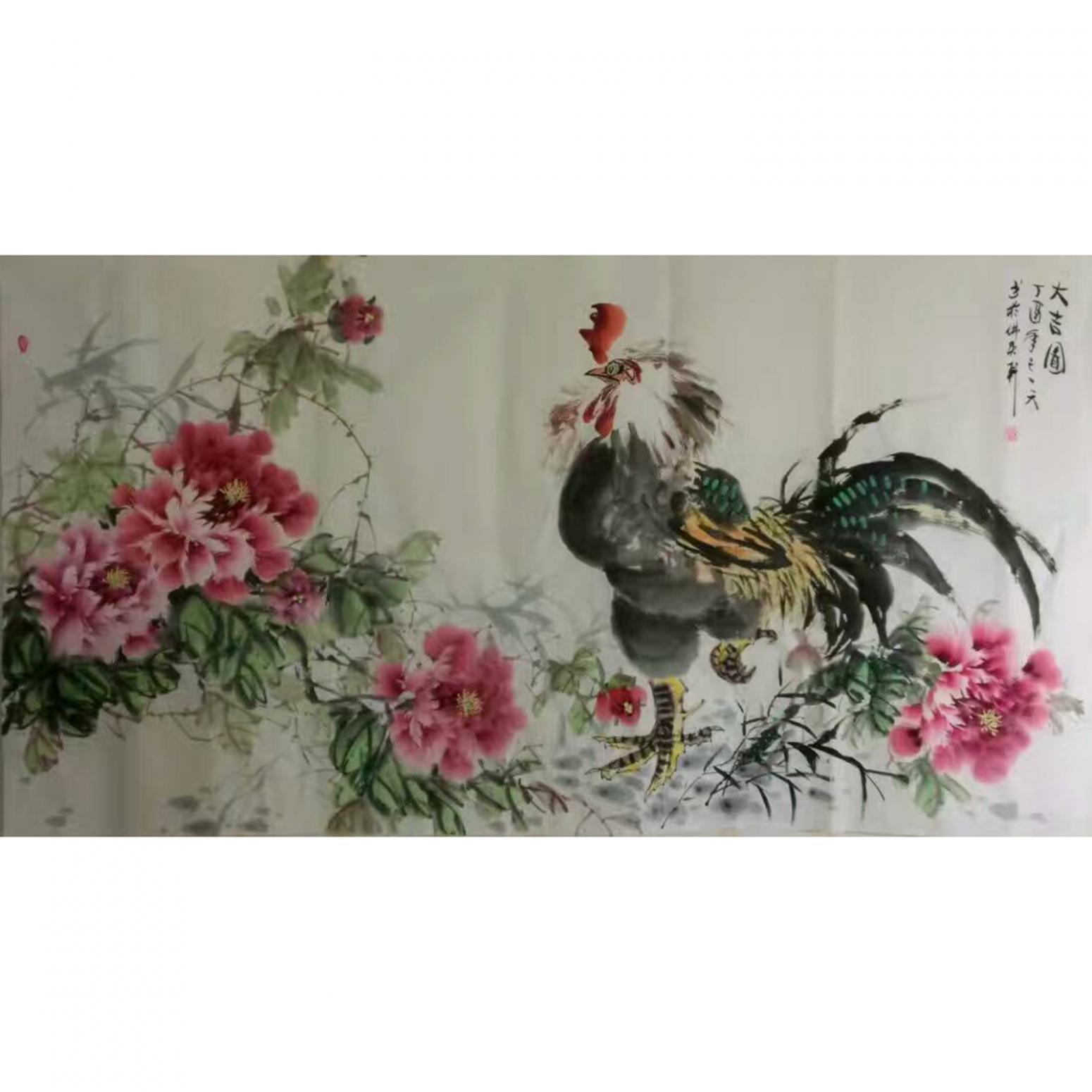 王長(zhǎng)泉國(guó)畫作品《大吉圖2》