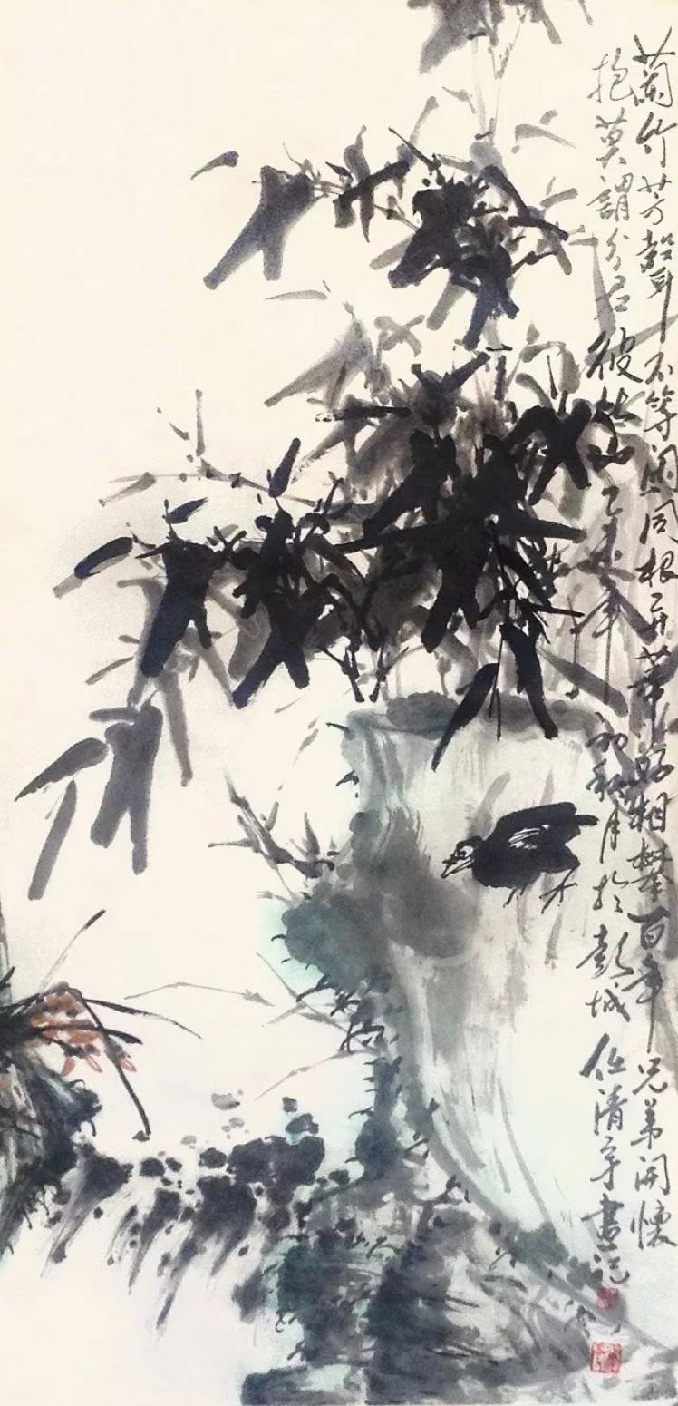 任清宇國畫作品《【蘭竹芳馨】作者任清宇》【圖0】