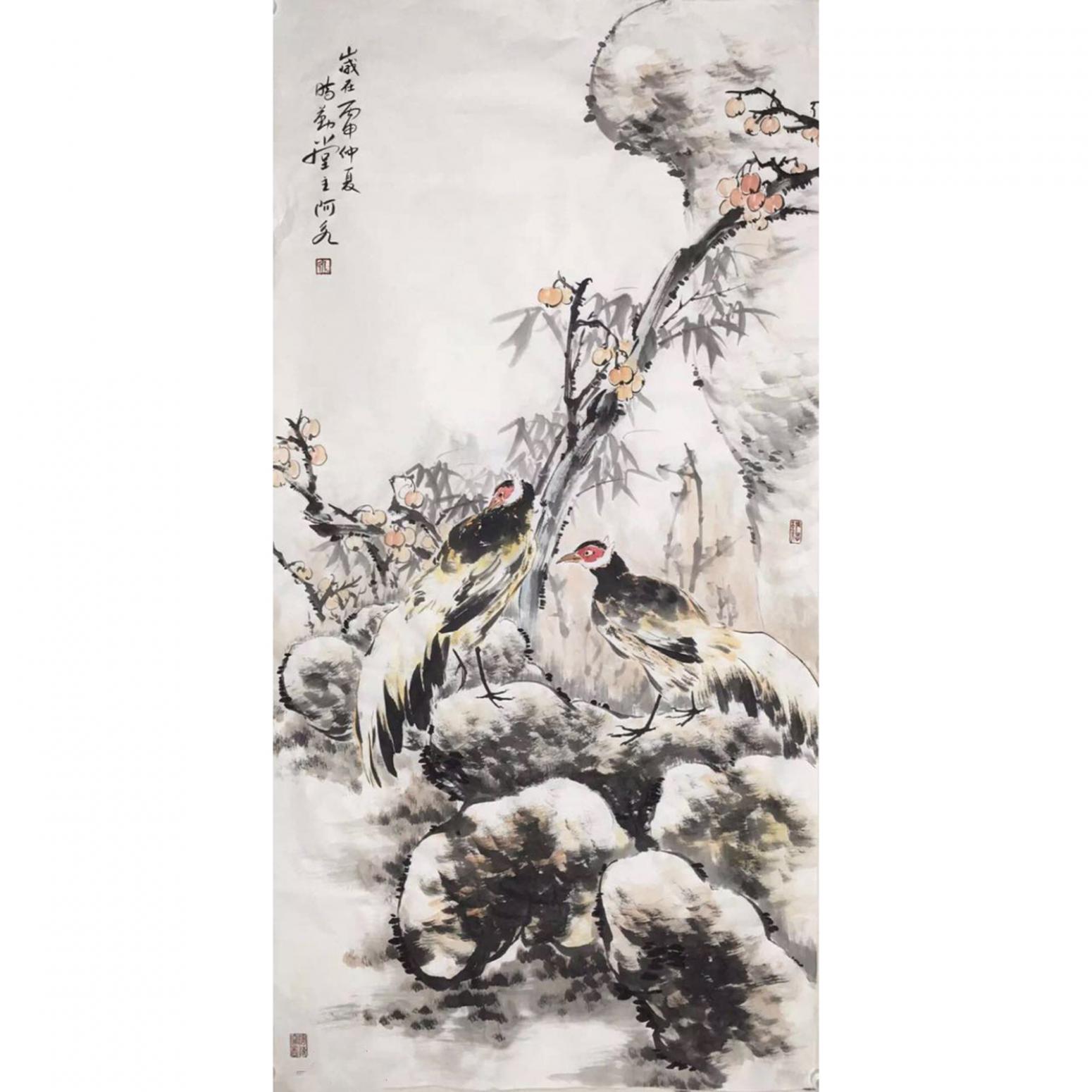 王君永國(guó)畫作品《【花鳥圖5】作者王君永》