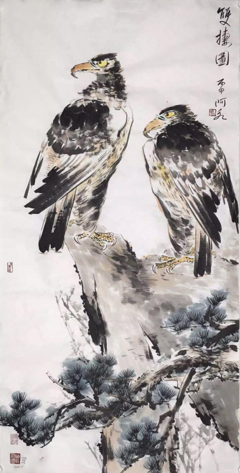 王君永國畫作品《【雙捷圖】作者王君永》【圖0】