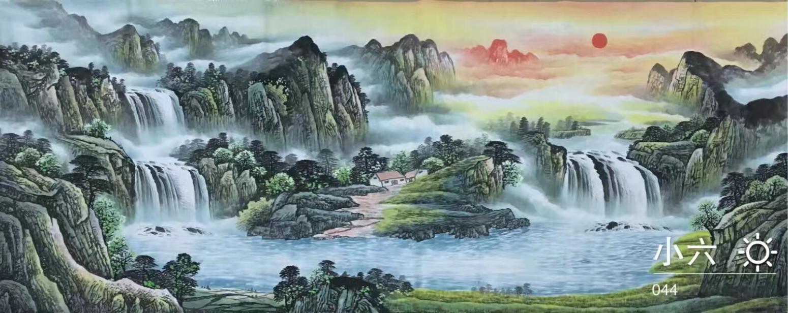 劉慧敏國畫作品《【山水3】作者劉慧敏》