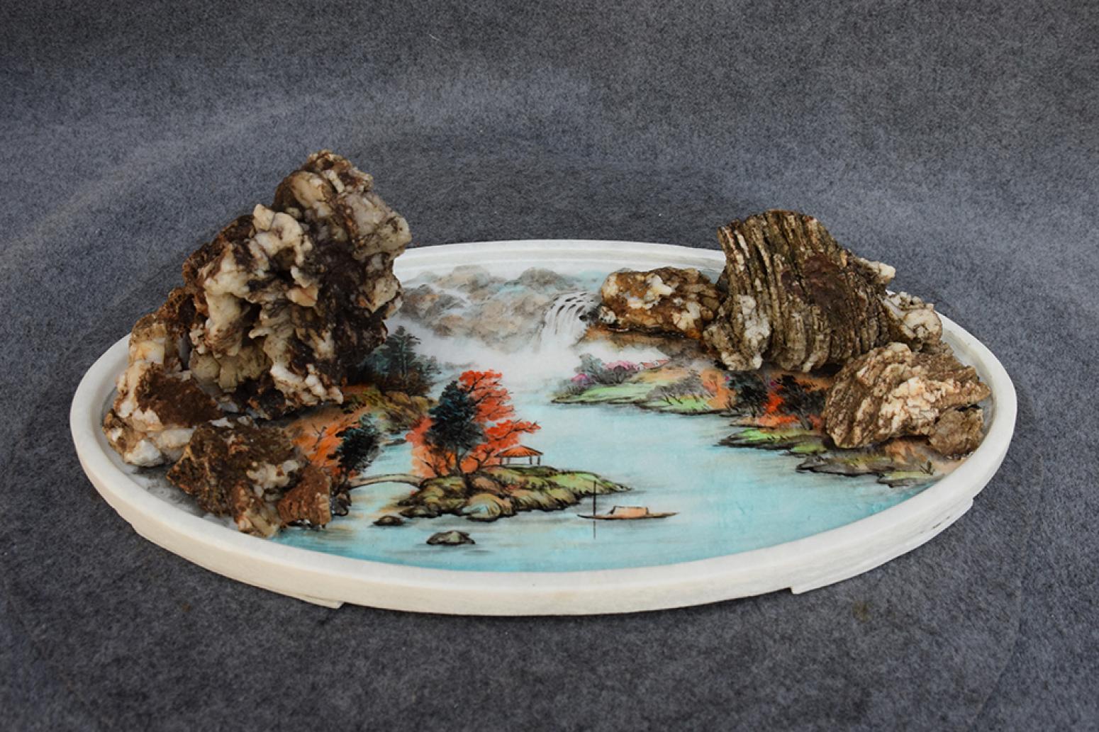 楊增超國畫作品《楊增超意境式盆景》