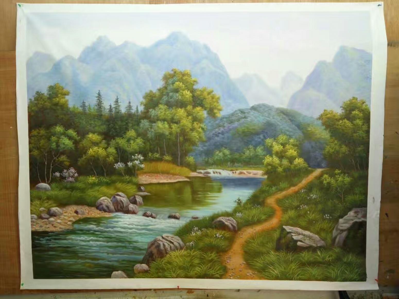 羅鴻羽油畫作品《油畫《故鄉(xiāng)》》