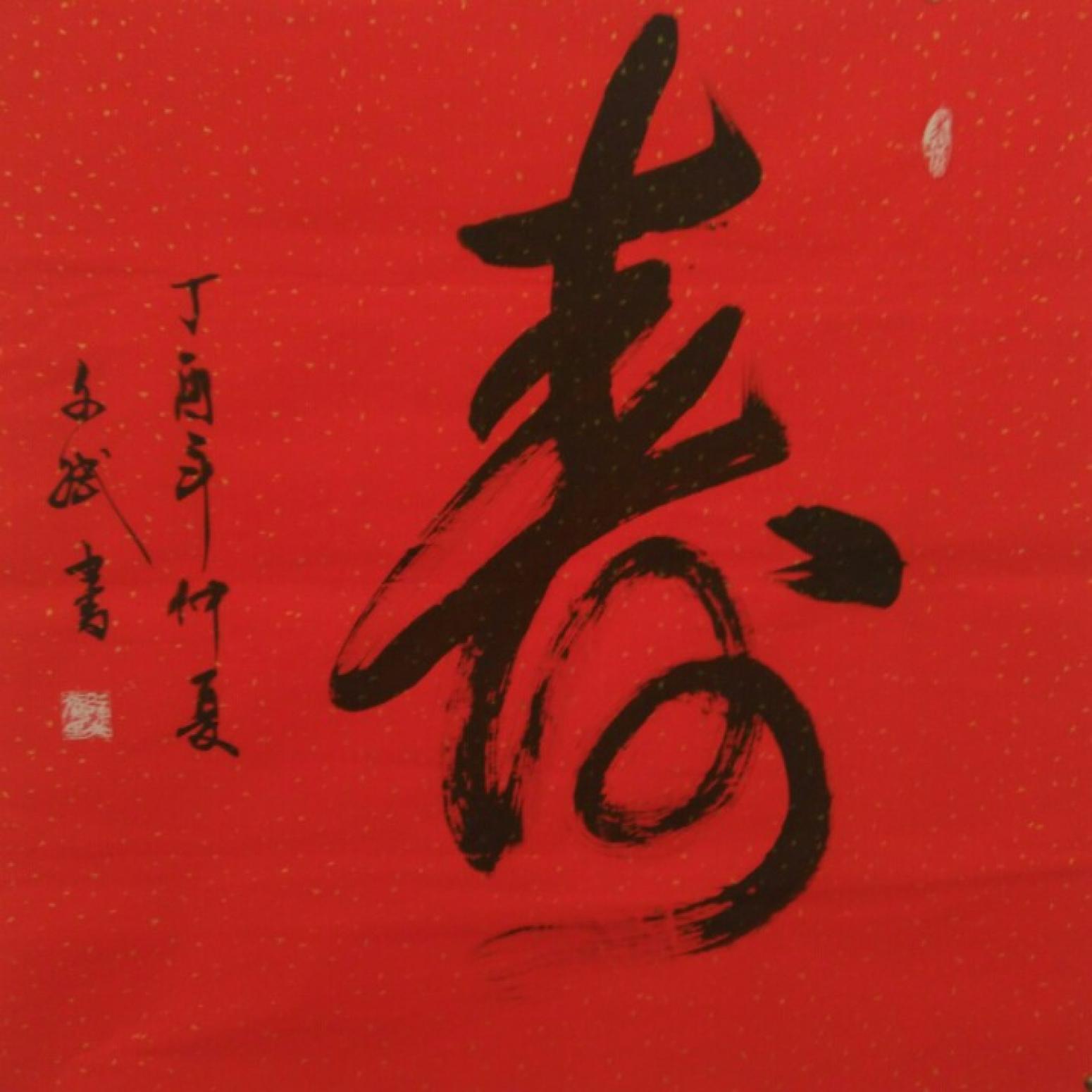 陳文斌書(shū)法作品《壽》