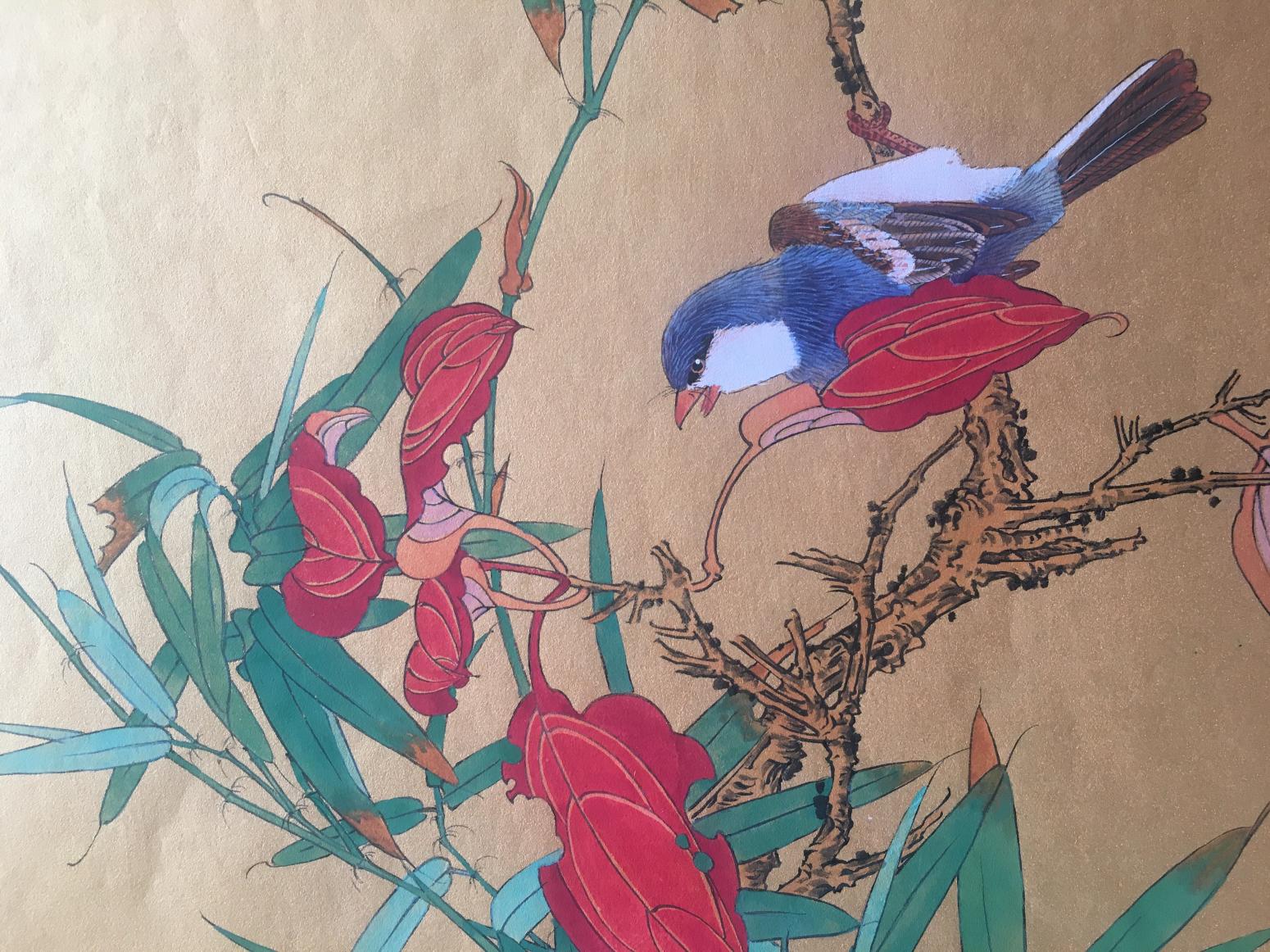 魏欽國畫作品《竹子小鳥》【圖0】