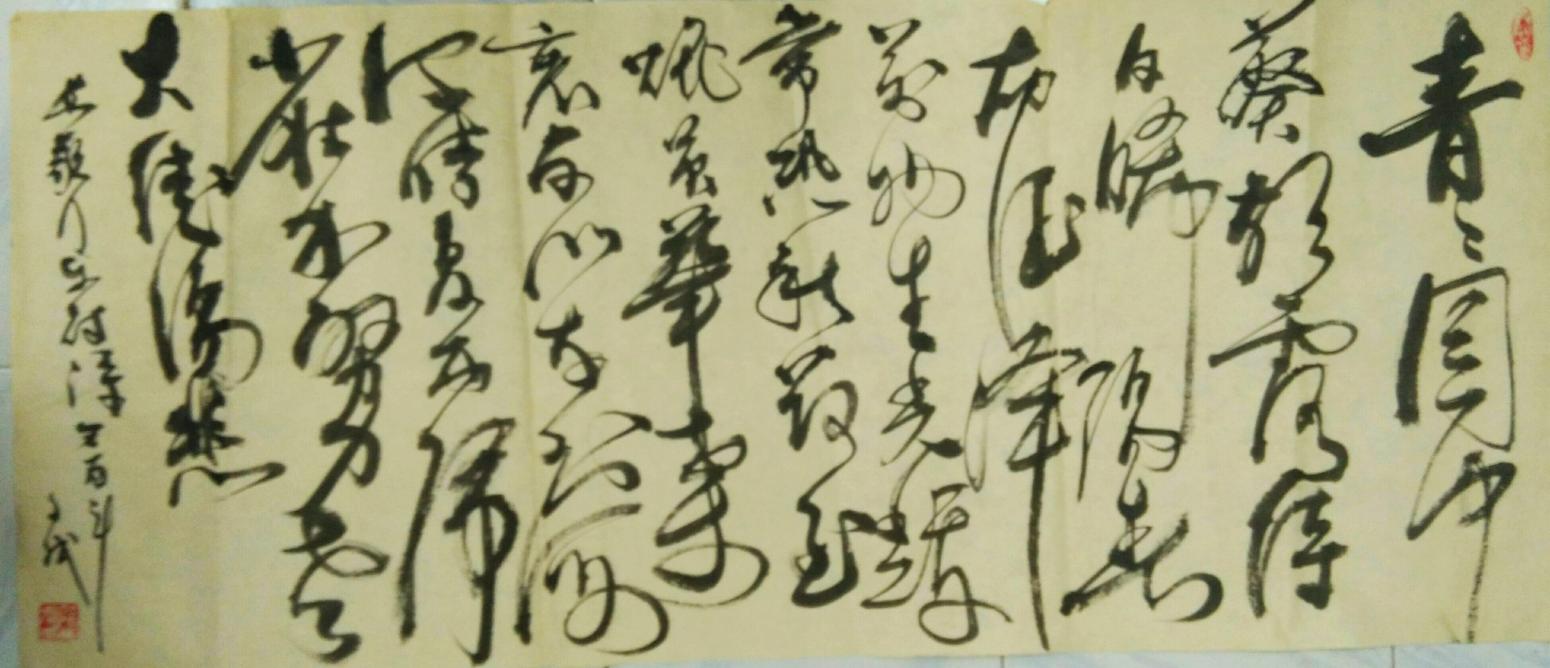 陳文斌書法作品《長歌行樂府詩》