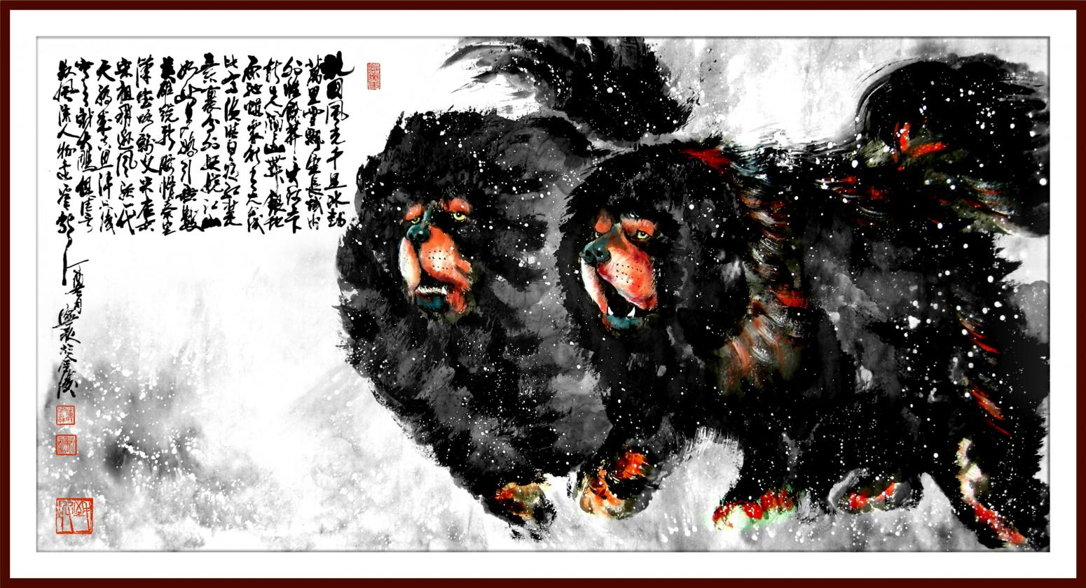 潘寧秋國畫作品《北國風(fēng)光》【圖0】