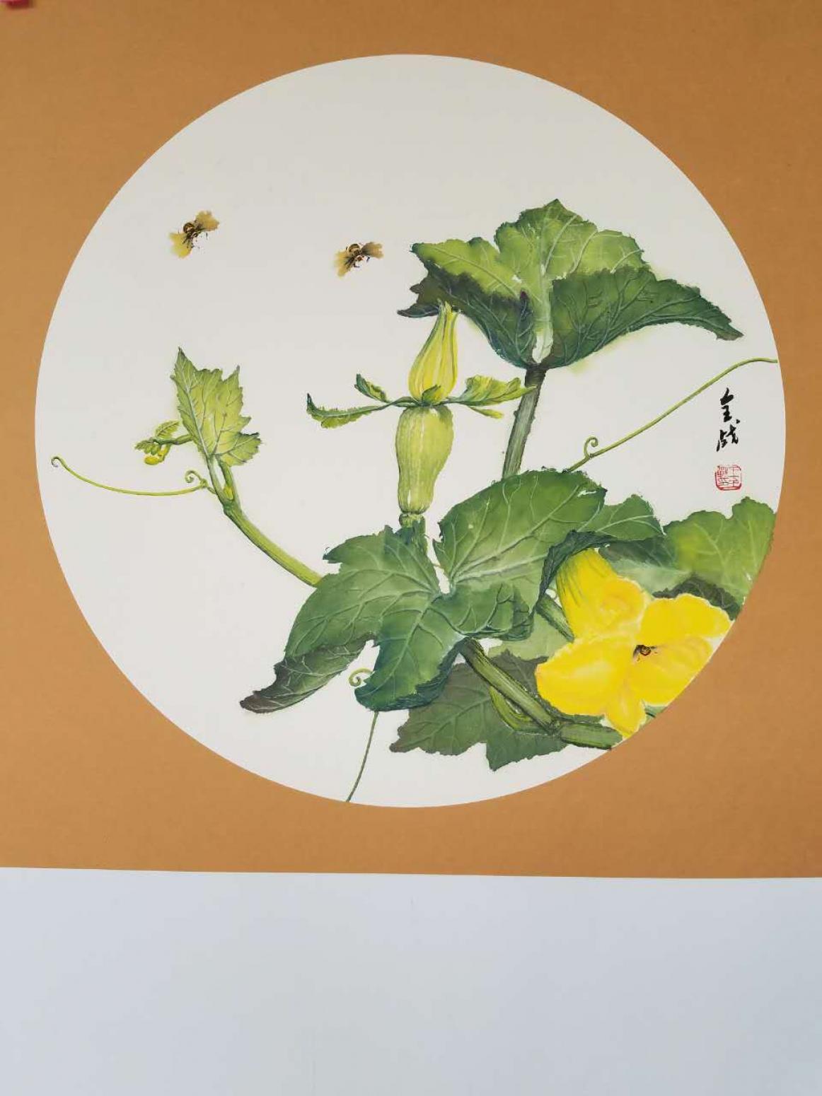 王全戰(zhàn)國(guó)畫(huà)作品《秋》