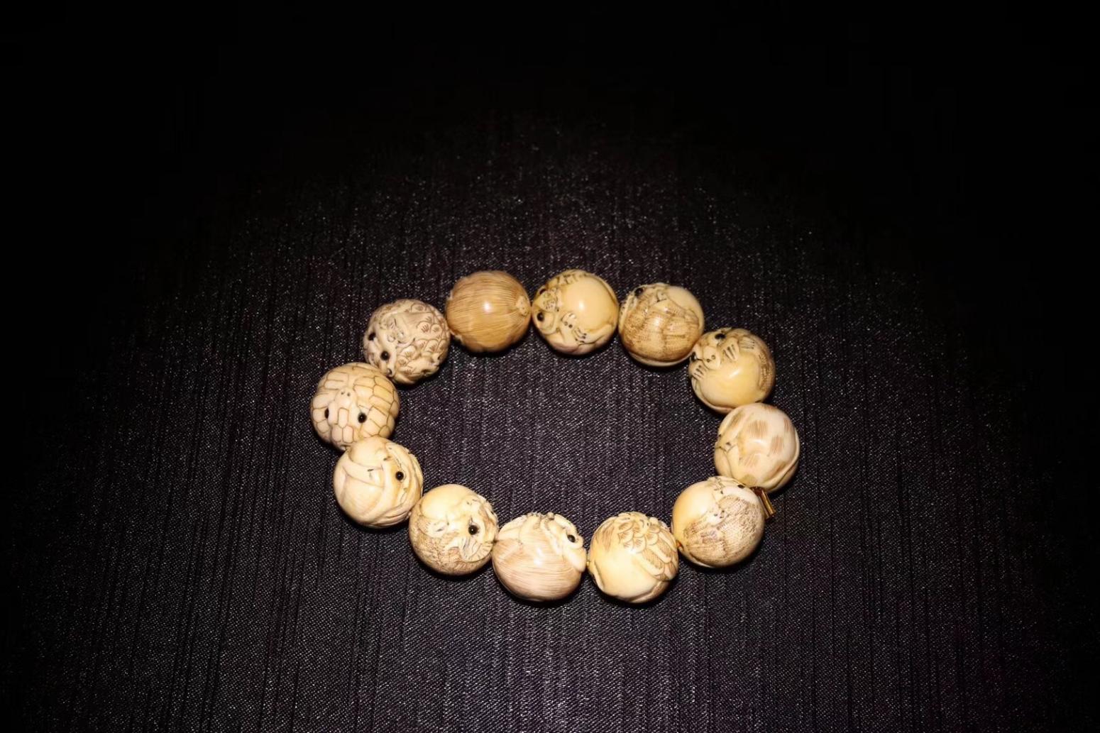 東方古玩城堡文玩雜項(xiàng)作品《牙雕12生肖》【圖0】