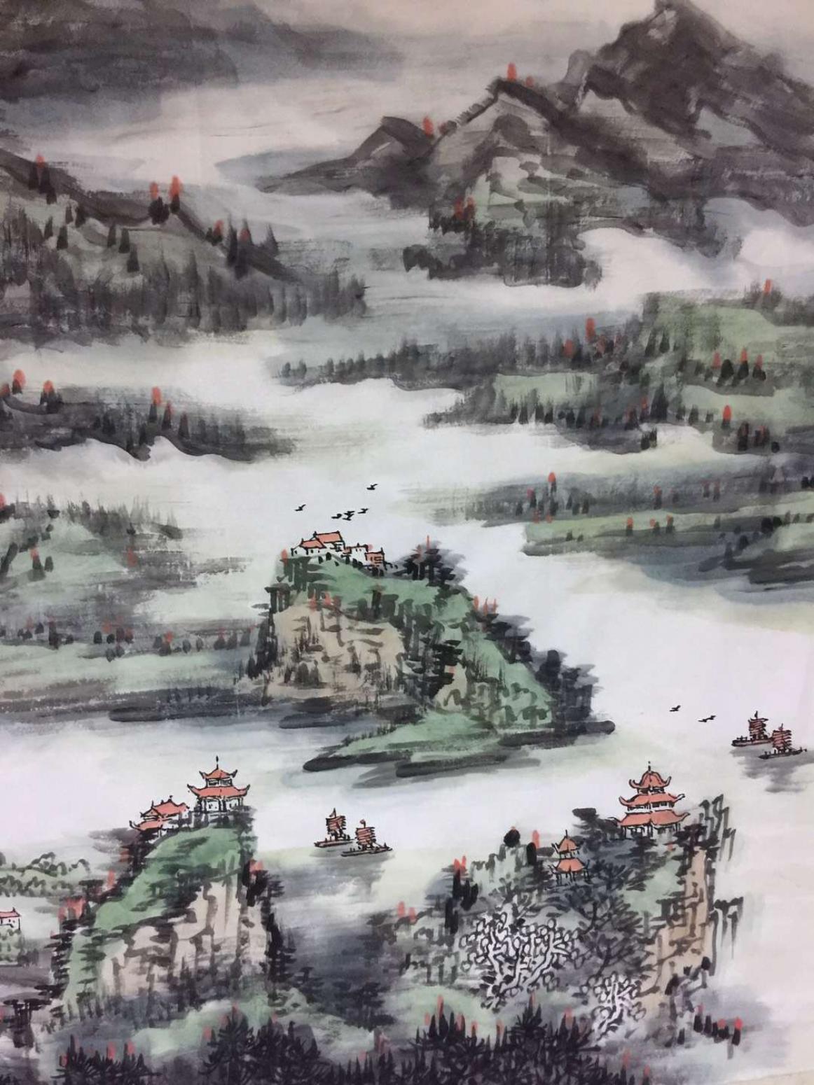 劉應(yīng)雄國畫作品《瀟湘八景全景圖》【圖4】