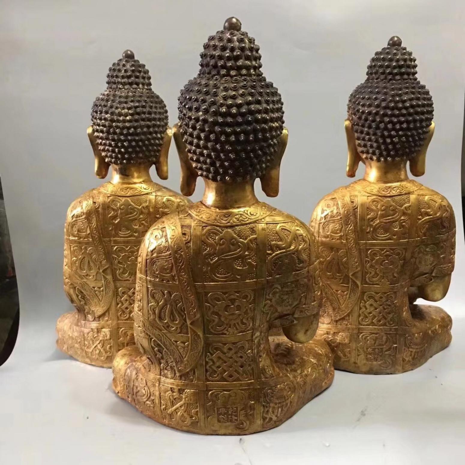 東方古玩城堡文玩雜項(xiàng)作品《三圣銅佛》【圖5】