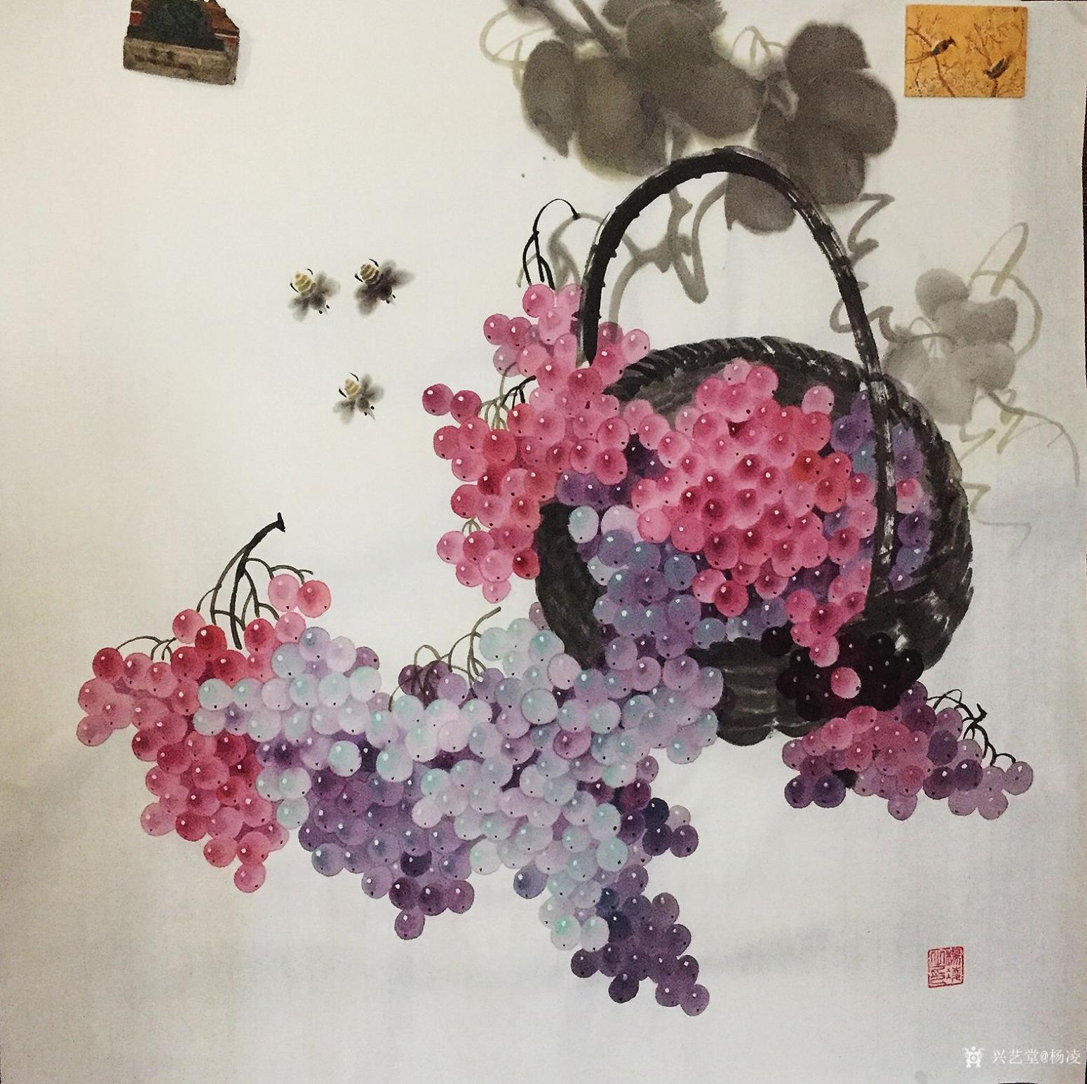 楊凌國畫作品《碩果》【圖0】