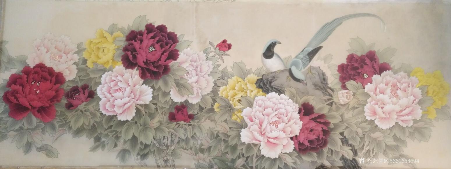 王嵩淼國畫作品《富貴長壽圖》【圖0】