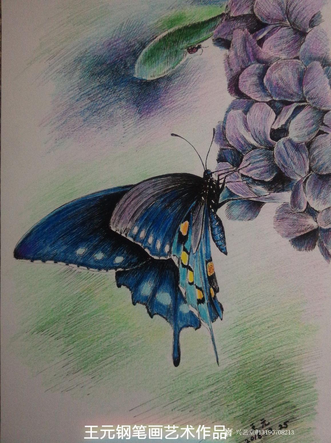 王元國畫作品《鋼筆畫》