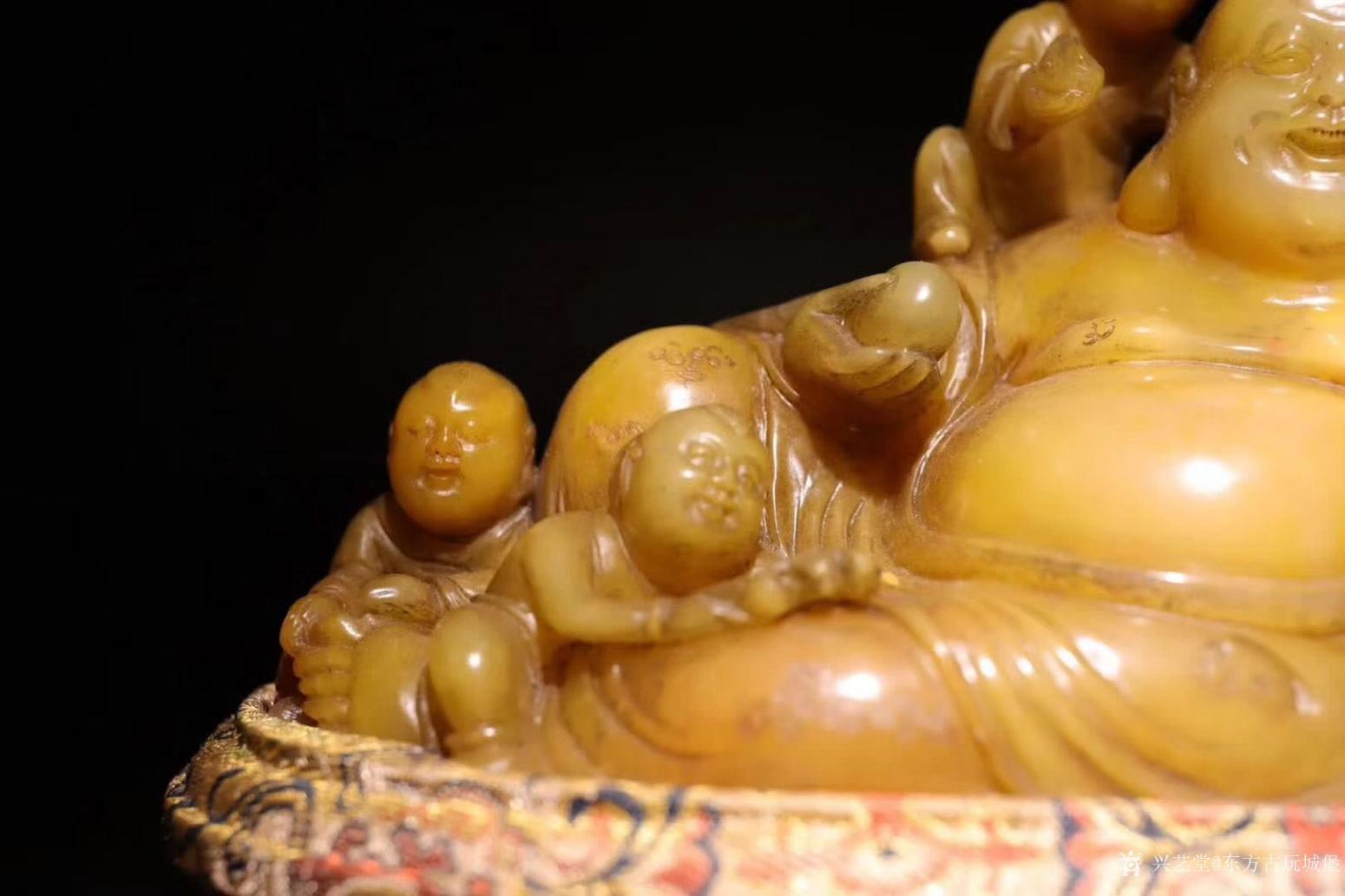 東方古玩城堡文玩雜項(xiàng)作品《黃田玉《五子戲佛》》【圖1】