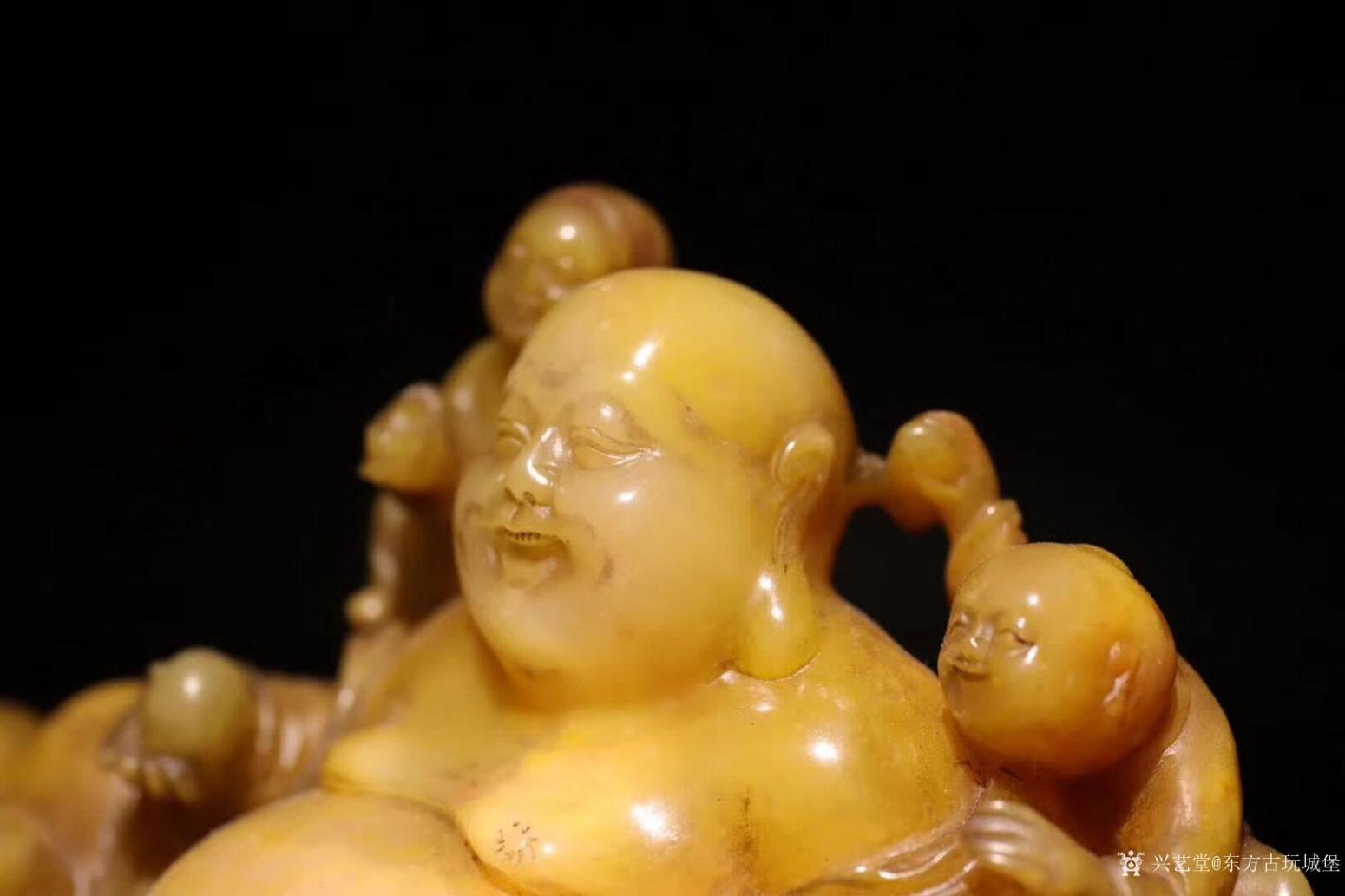 東方古玩城堡文玩雜項(xiàng)作品《黃田玉《五子戲佛》》【圖2】