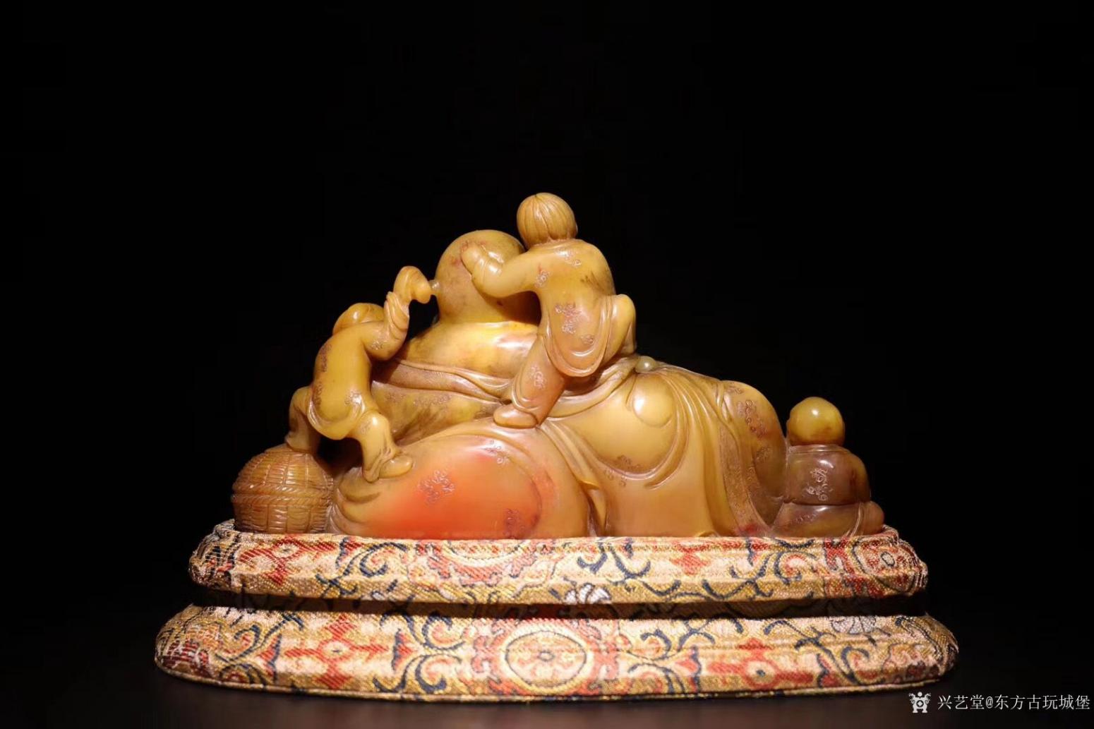 東方古玩城堡文玩雜項(xiàng)作品《黃田玉《五子戲佛》》【圖3】