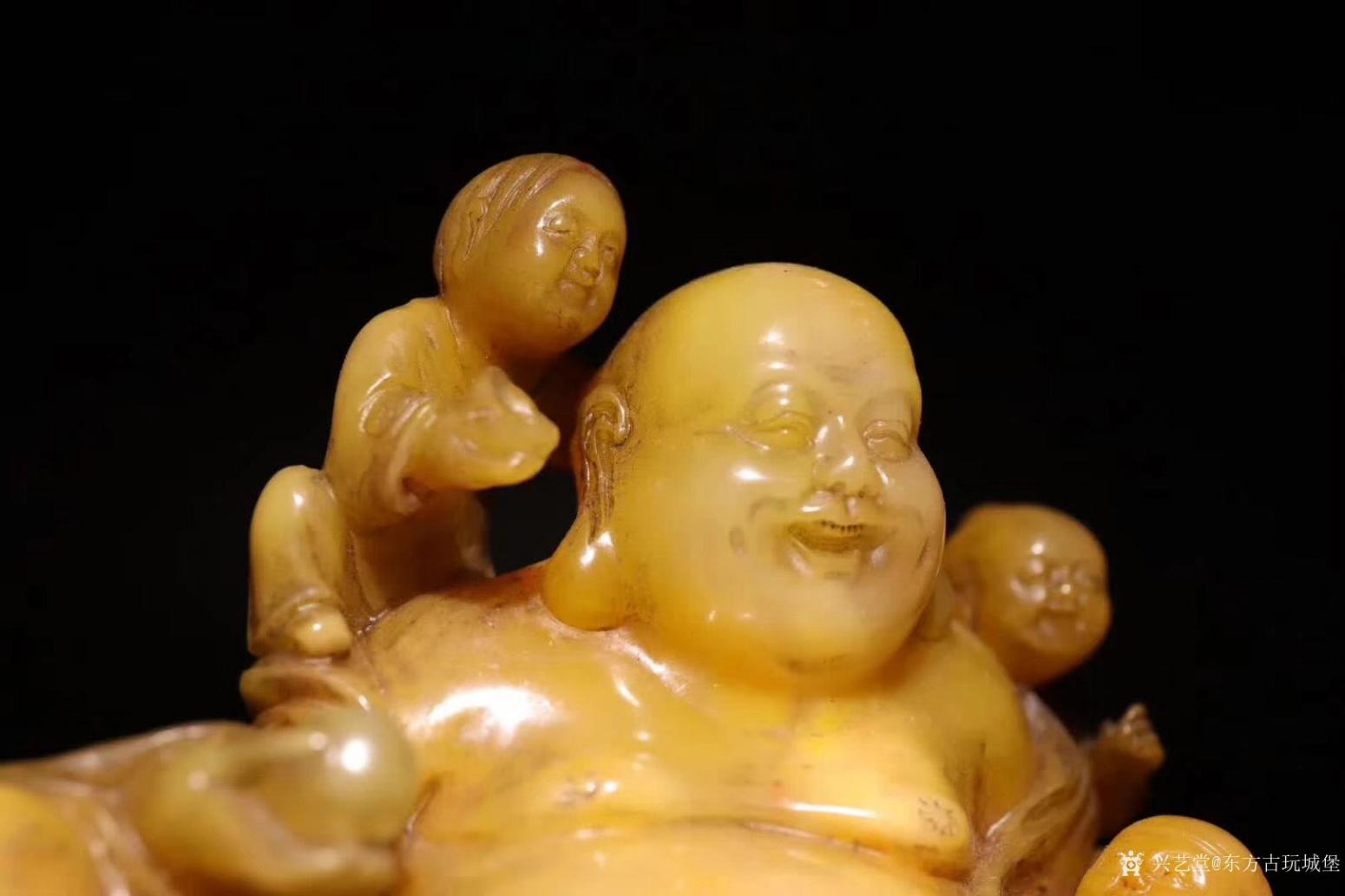 東方古玩城堡文玩雜項(xiàng)作品《黃田玉《五子戲佛》》【圖6】
