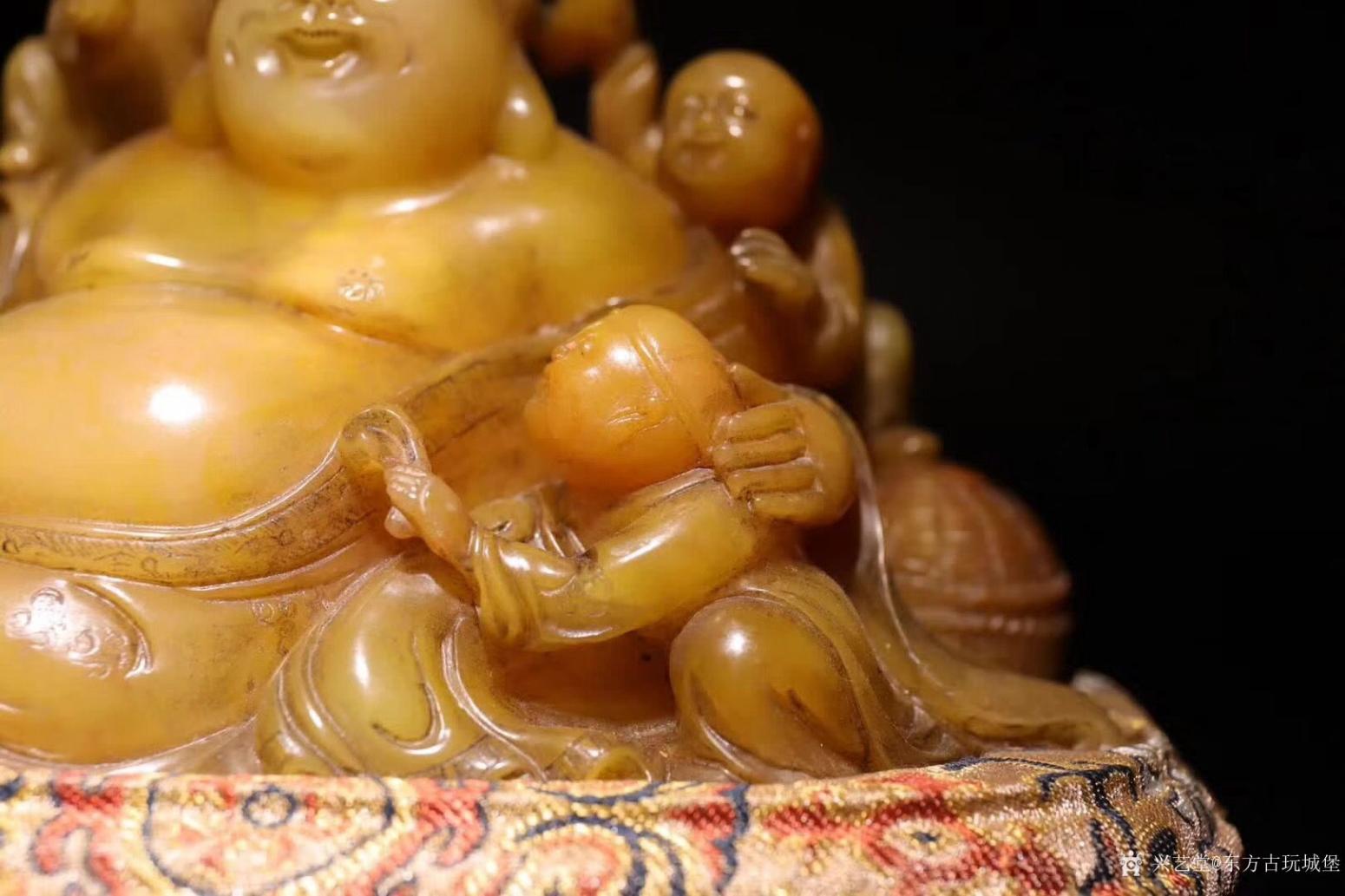 東方古玩城堡文玩雜項(xiàng)作品《黃田玉《五子戲佛》》【圖5】