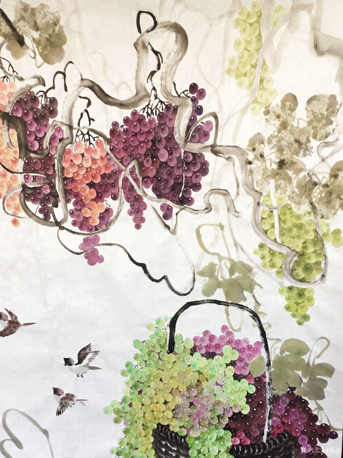 楊凌國畫作品《玉珠滿堂》【圖1】