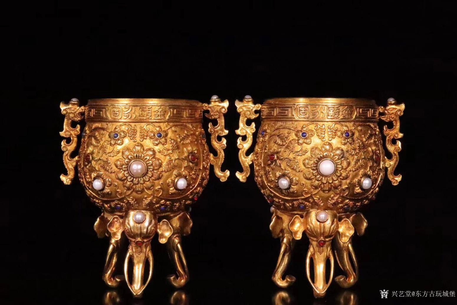 東方古玩城堡文玩雜項作品《三足象鼻杯》【圖6】