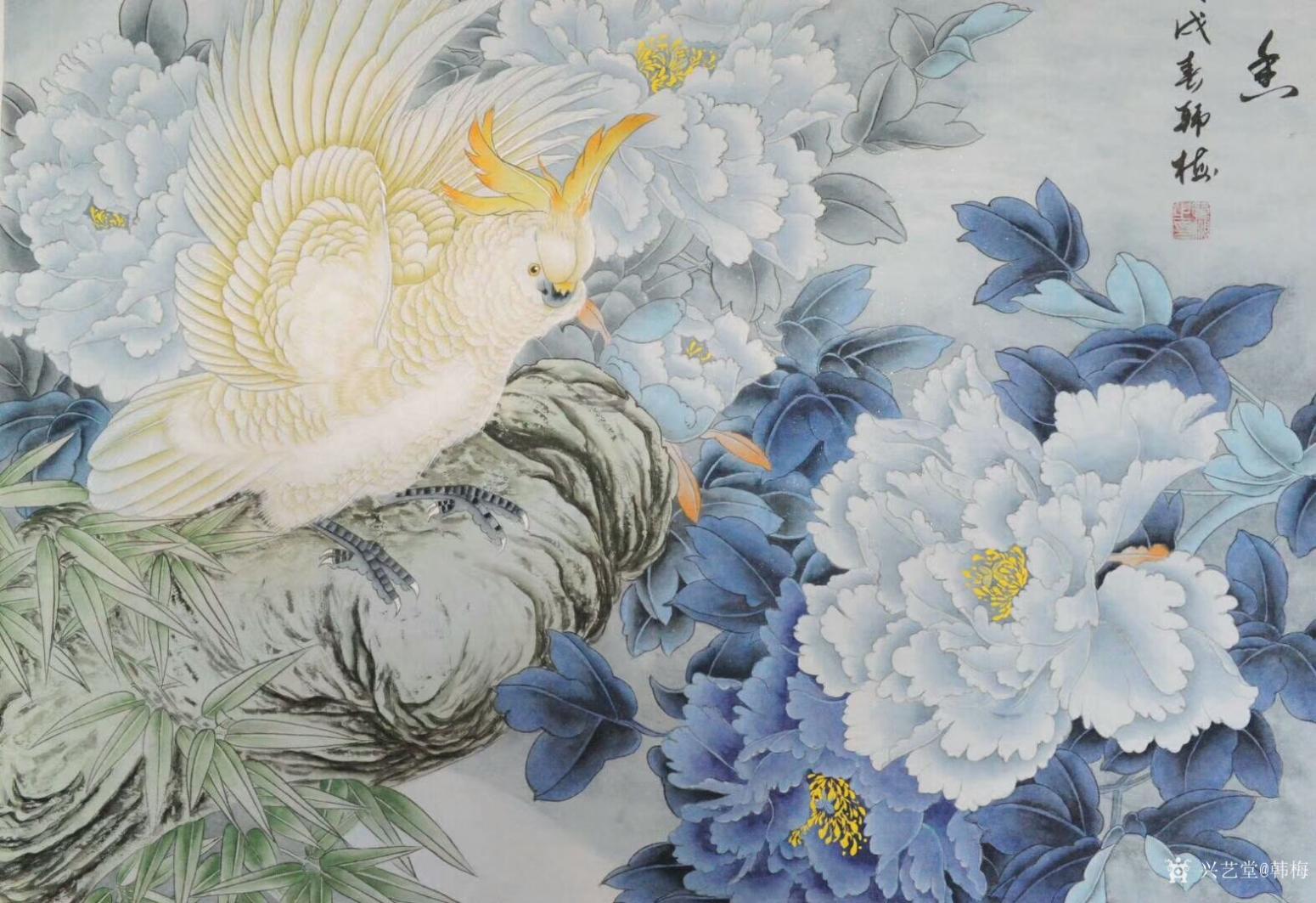 韓梅國畫作品《丁香》【圖0】