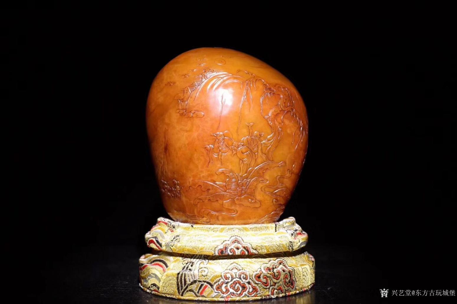 東方古玩城堡文玩雜項作品《田黃石雕》