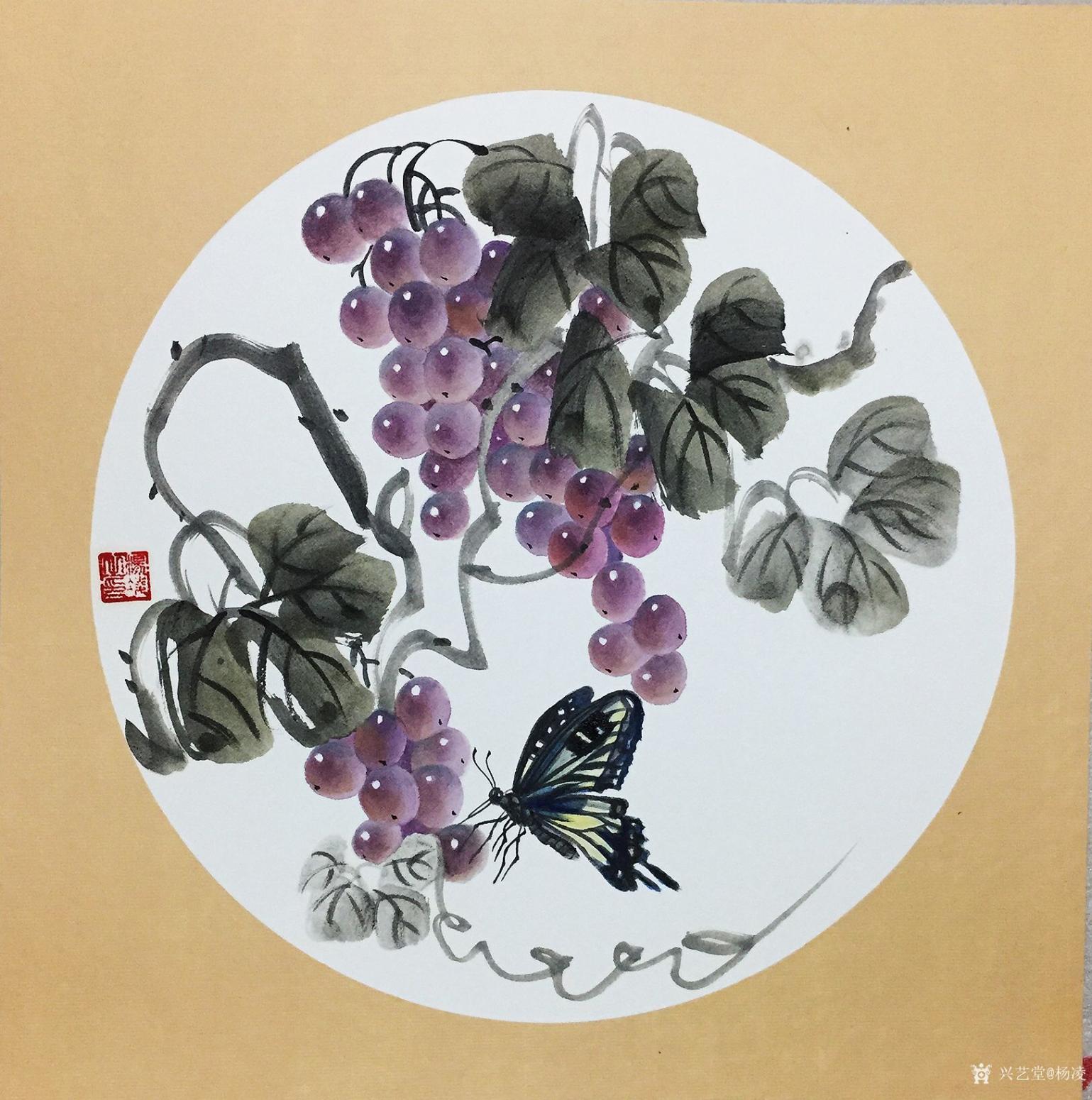 楊凌國畫作品《碩果系列2》