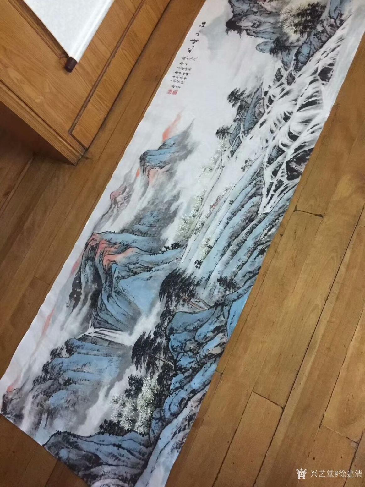 徐建清國(guó)畫(huà)作品《江山風(fēng)晴》【圖0】