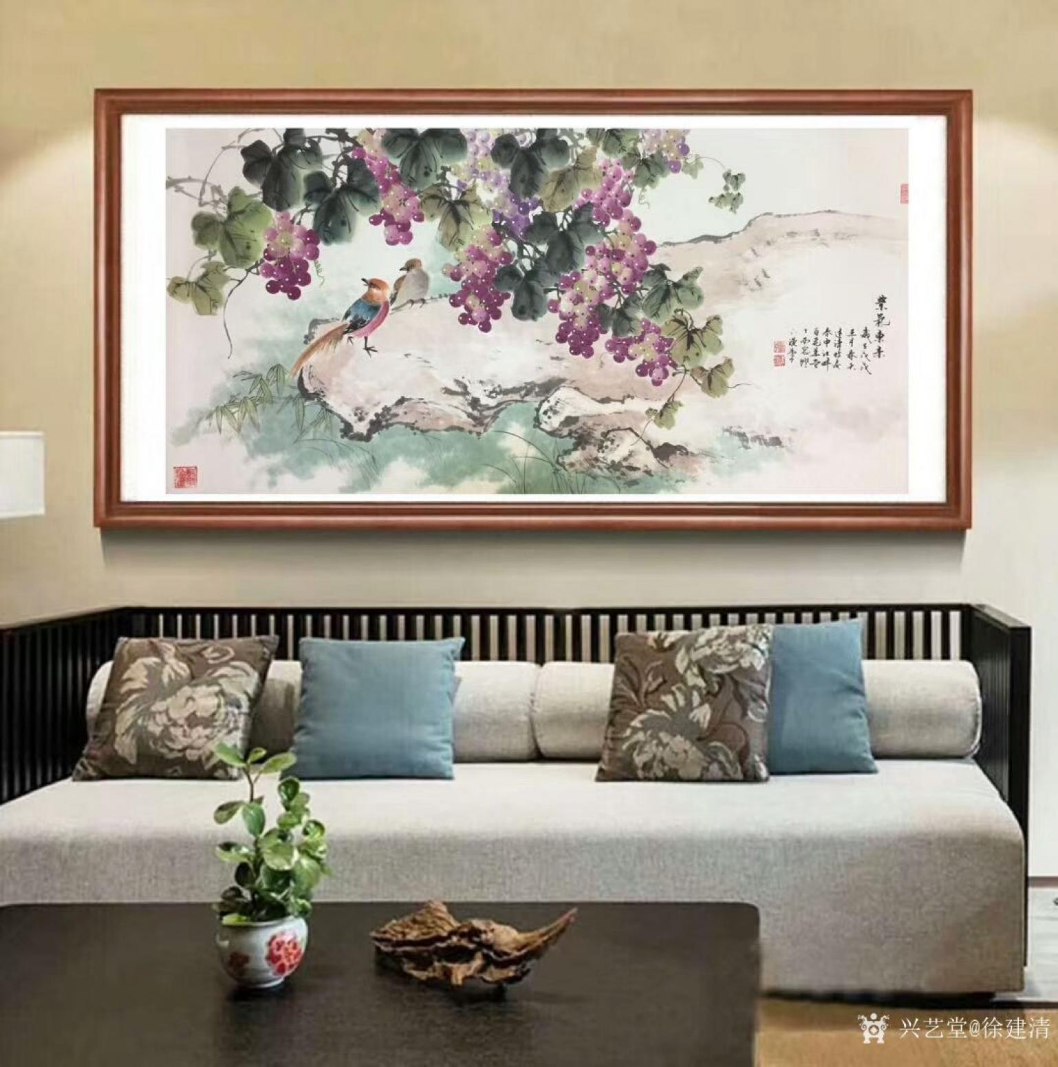 徐建清國畫作品《紫氣東來》【圖2】