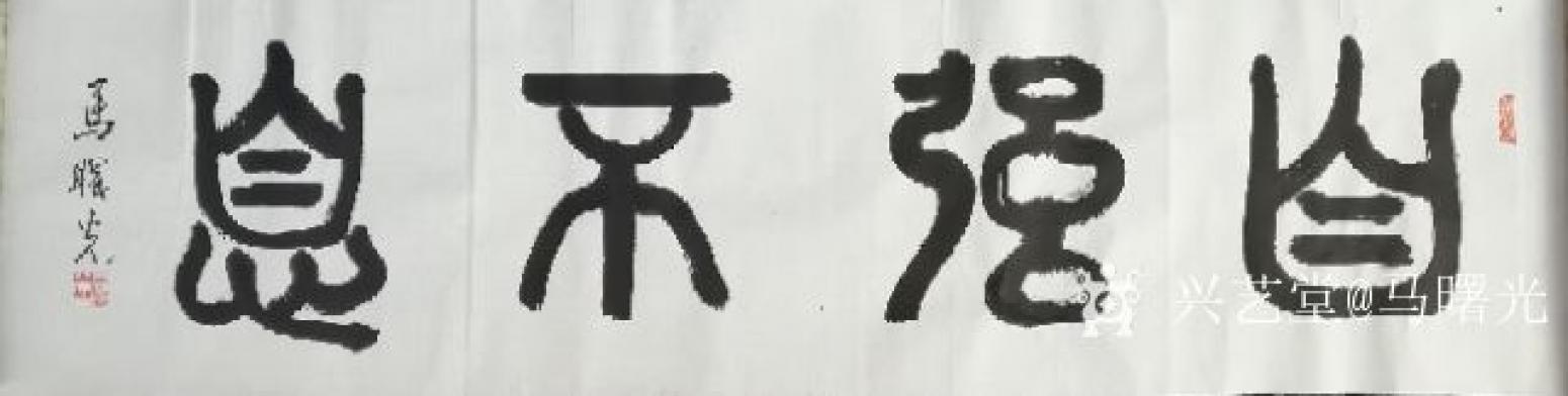馬曙光書(shū)法作品《自強(qiáng)不息》【圖0】