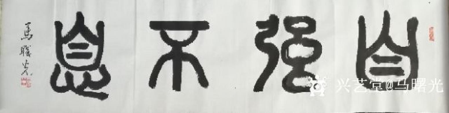 馬曙光書(shū)法作品《自強(qiáng)不息》