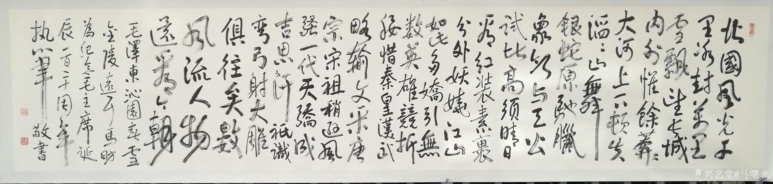 馬曙光書法作品《毛主席 沁園春》【圖0】