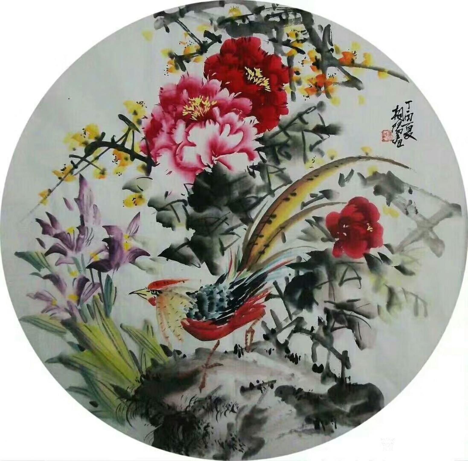 吳朝陽國畫作品《錦上添花》【圖0】