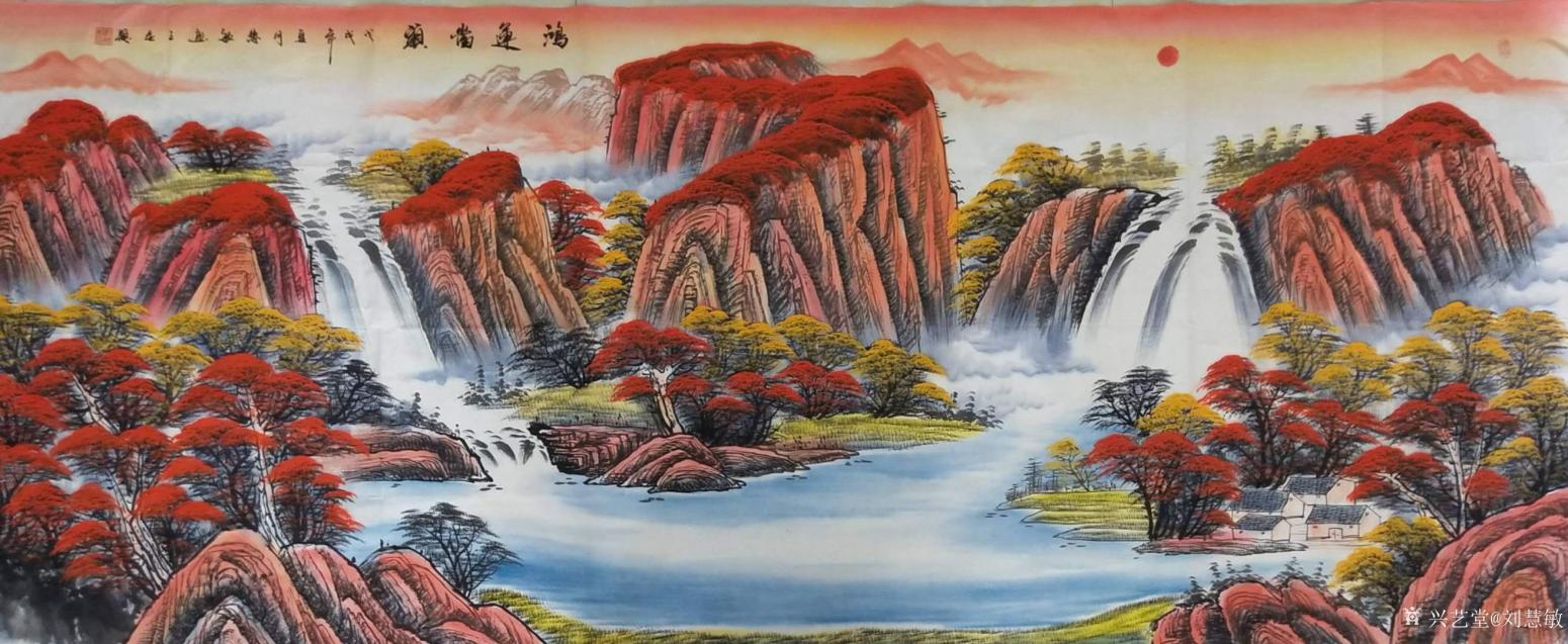 劉慧敏國(guó)畫(huà)作品《鴻運(yùn)當(dāng)頭》【圖0】