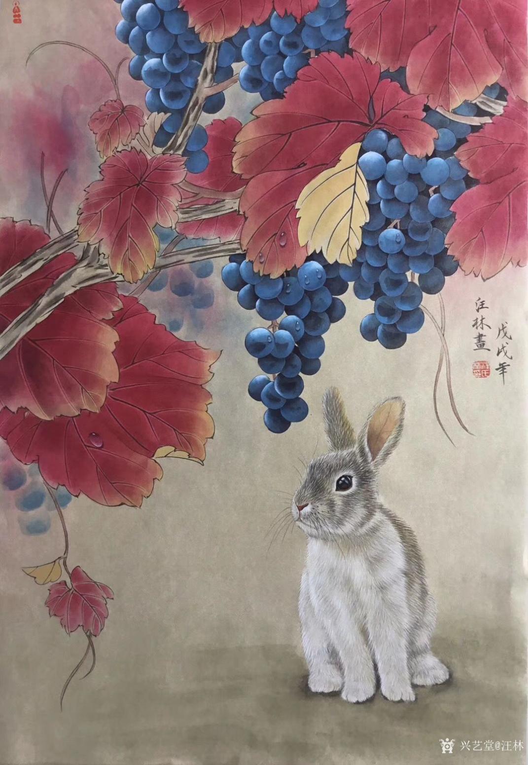 汪林國畫作品《鴻運當(dāng)頭》【圖1】