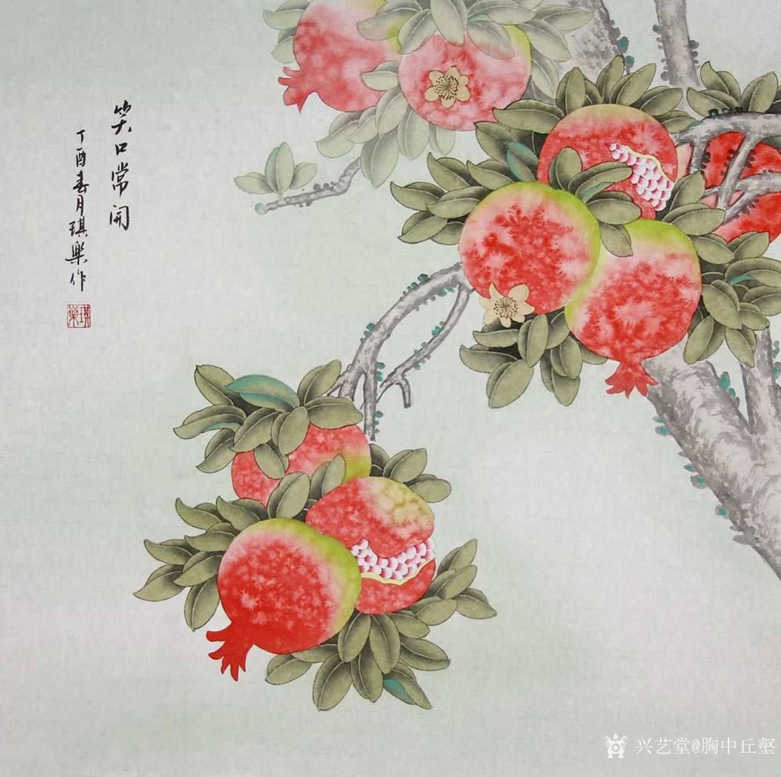 胸中丘壑國(guó)畫作品《笑口常開》