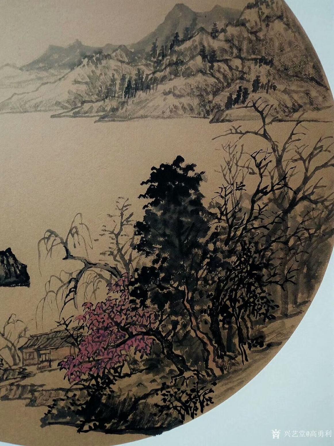 高勇利國畫作品《李白詩意》【圖1】