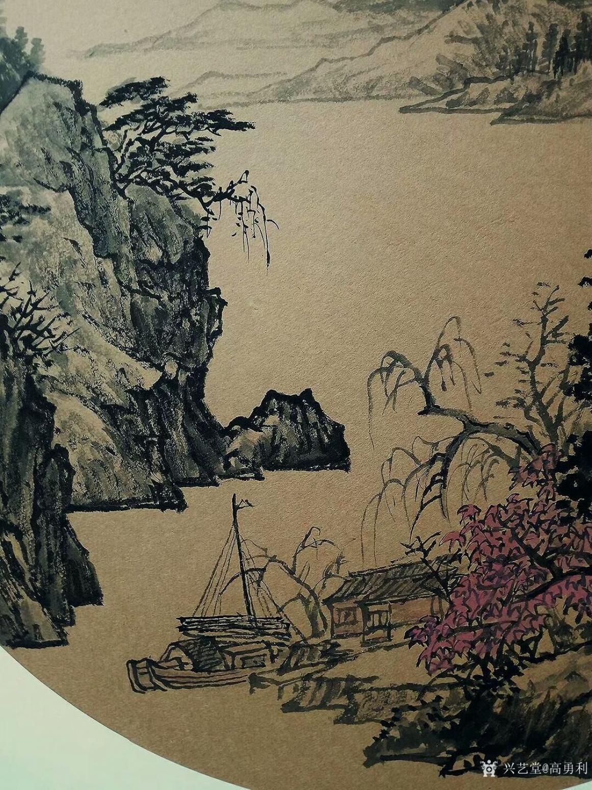 高勇利國畫作品《李白詩意》【圖2】