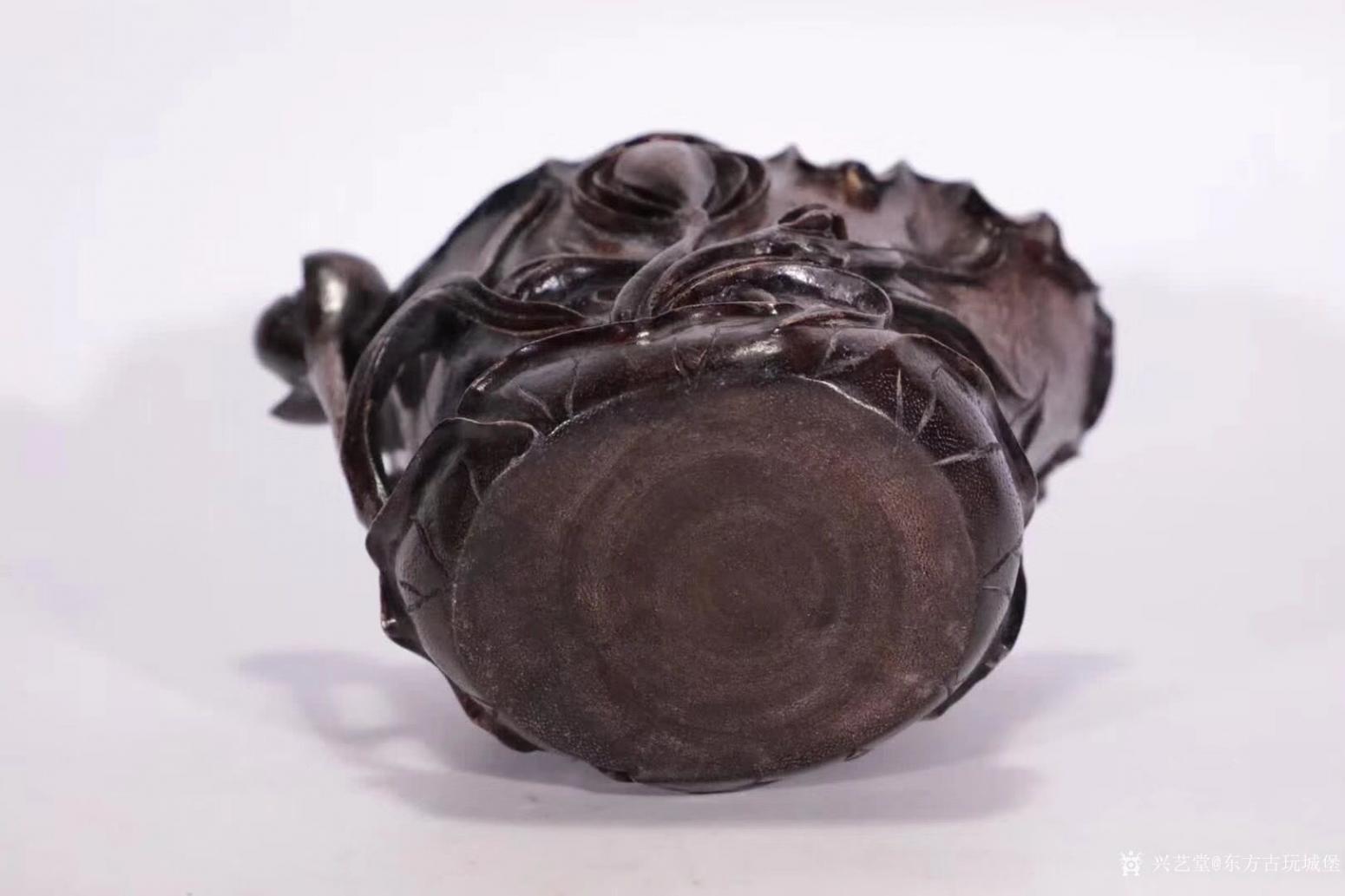 東方古玩城堡文玩雜項作品《老沉香“荷花”紋杯》【圖5】