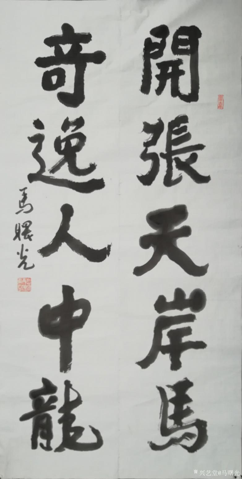 馬曙光書法作品《書法對聯(lián)》【圖0】