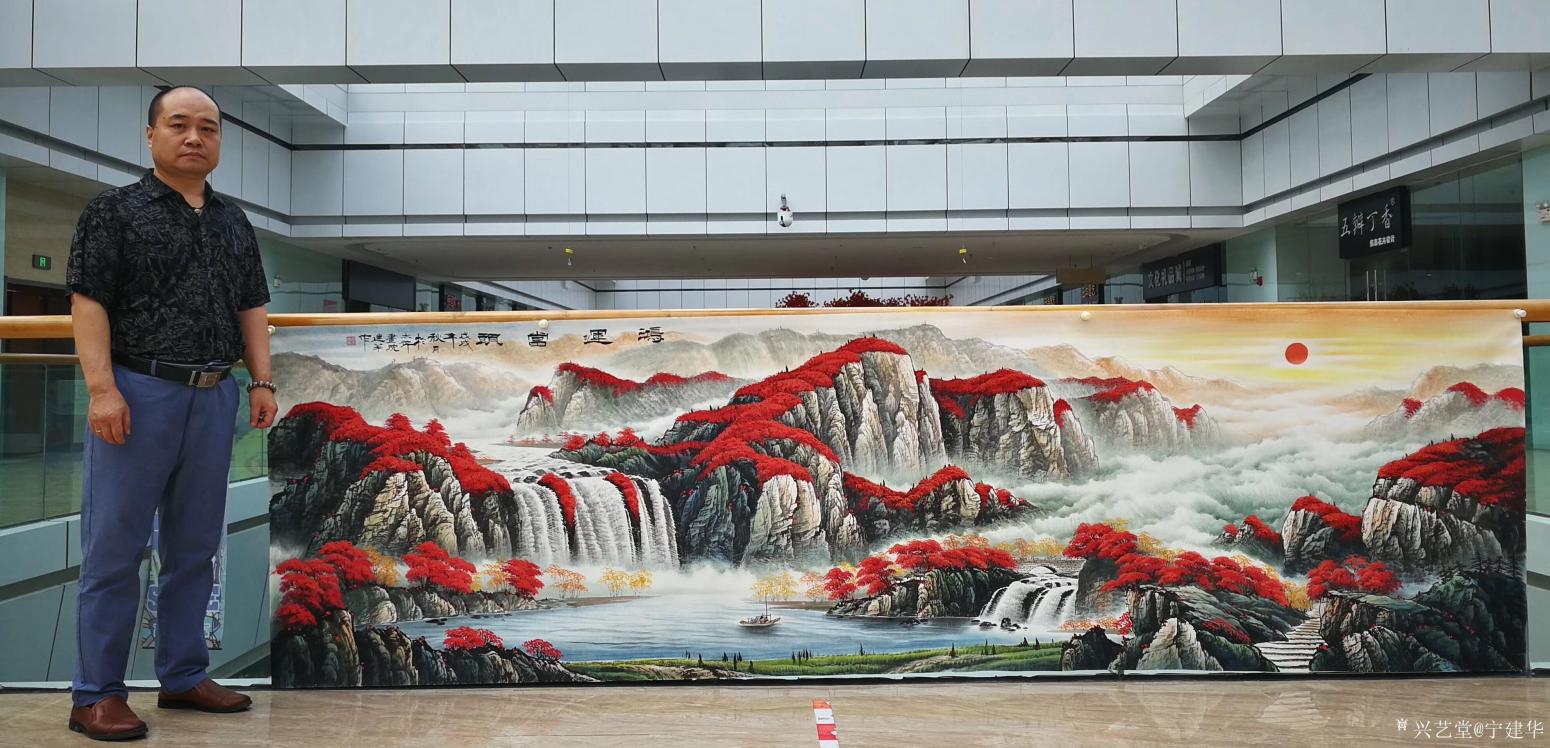 寧建華國畫作品《鴻運(yùn)當(dāng)頭》【圖3】